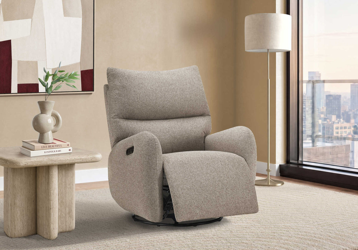 FAUTEUIL INCLINABLE - PIVOTANT MOTO. / USB BROWN LUMOS #31 – I 8407