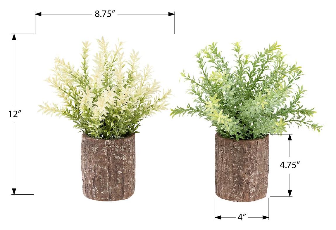PLANTE ARTIFICIELLE - 2MCX / 12"H MULBERRY GAZON / POT 4" – I 9360