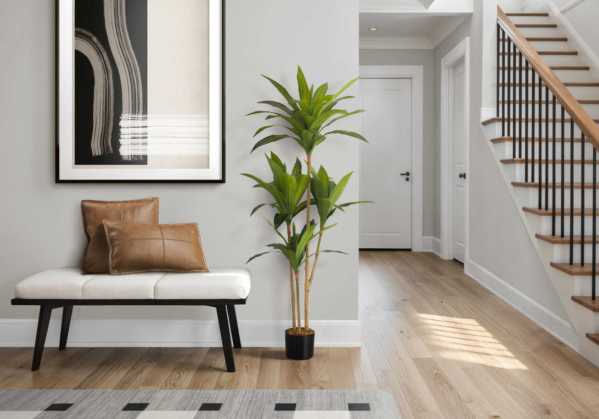 PLANTE ARTIFICIELLE - 51"H / DRACAENA INTERIEUR POT 5" – I 9543