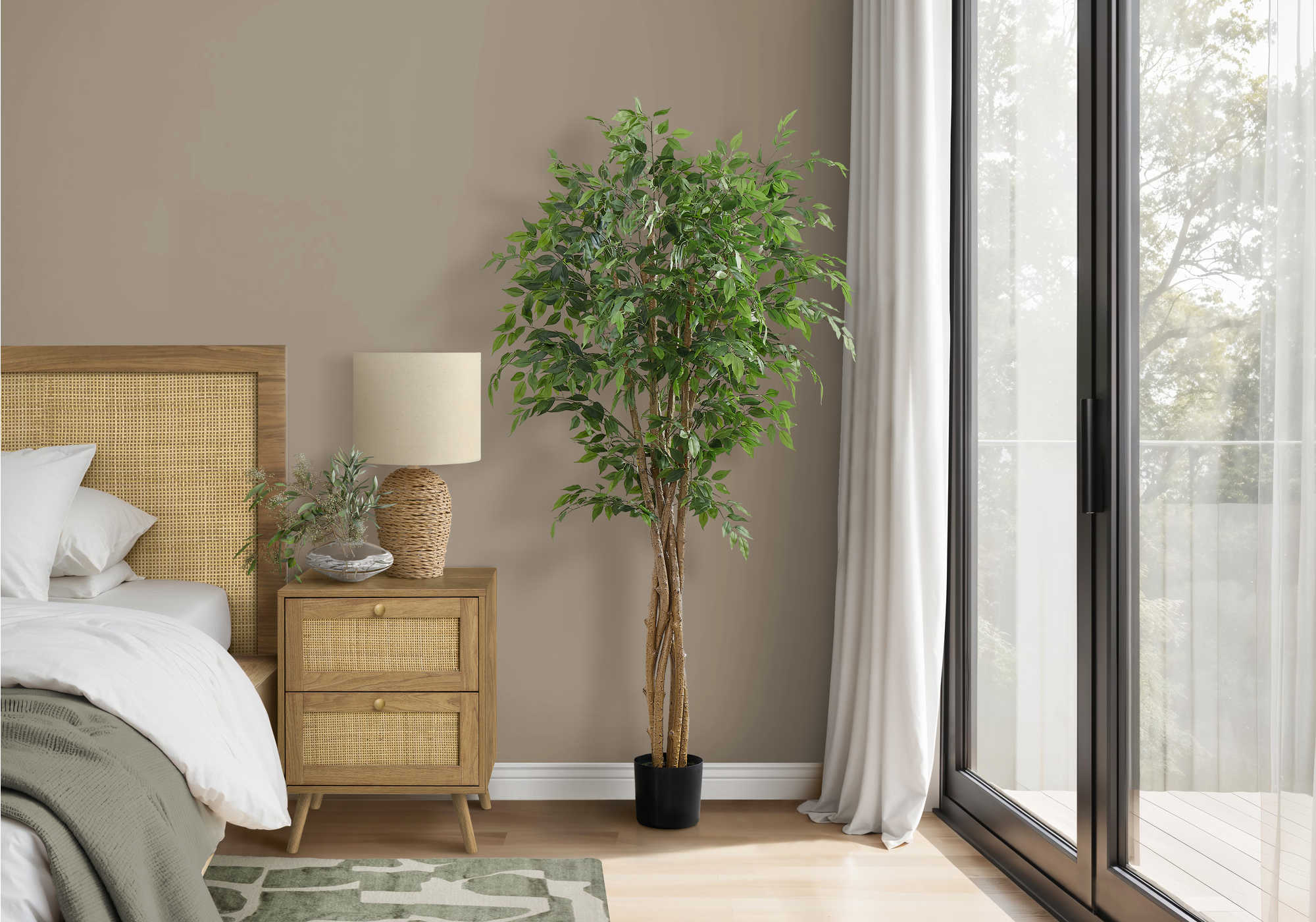PLANTE ARTIFICIELLE - 79"H / FICUS INTERIEUR POT 8" – I 9549