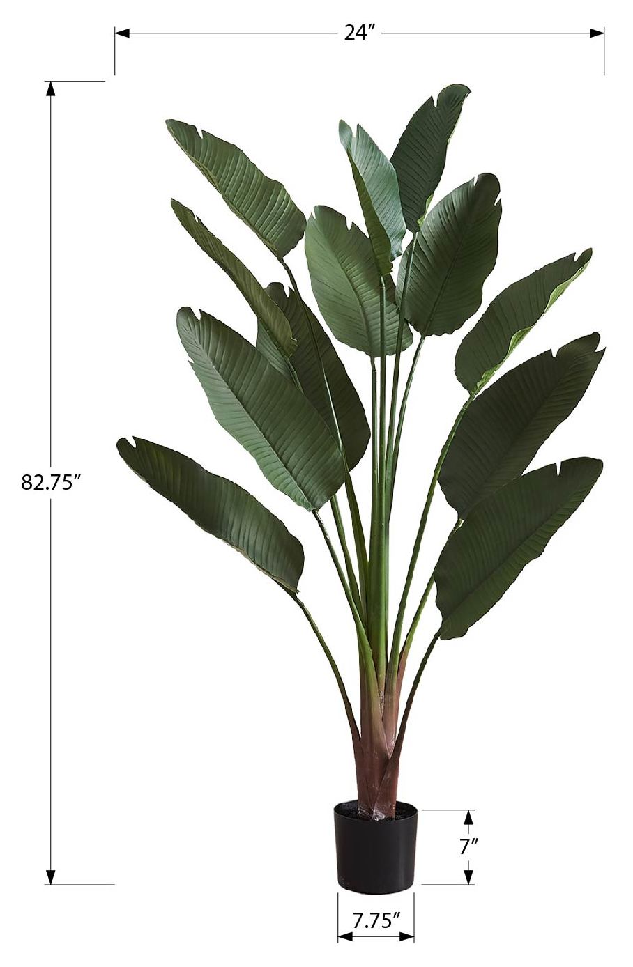 PLANTE ARTIFICIELLE - 83"H / OISEAU PARADIS INTERIEUR POT 8" – I 9591