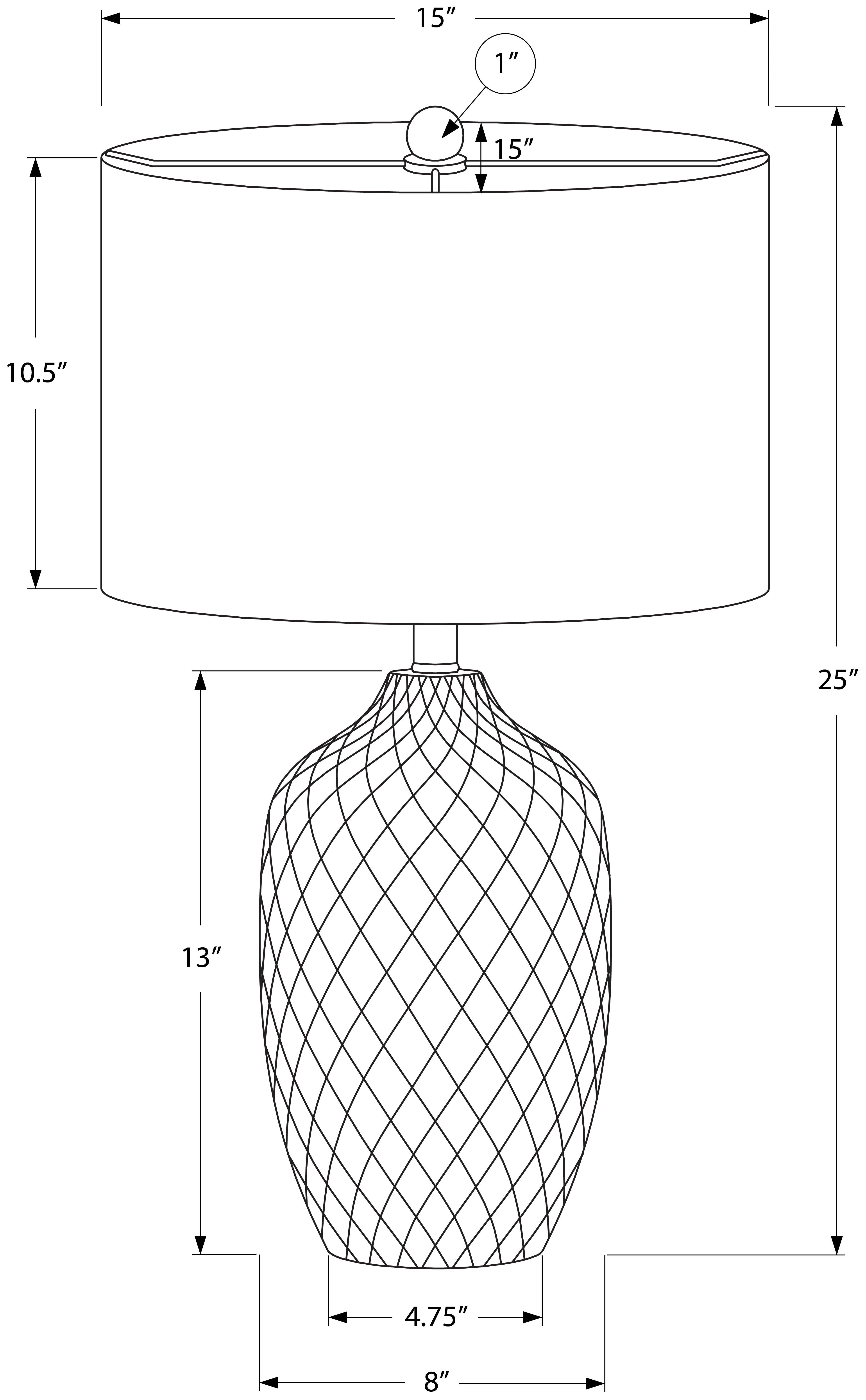LUMINAIRE - 25"H LAMPE DE TABLE CREME CERAMIQUE / IVOIRE – I 9707.