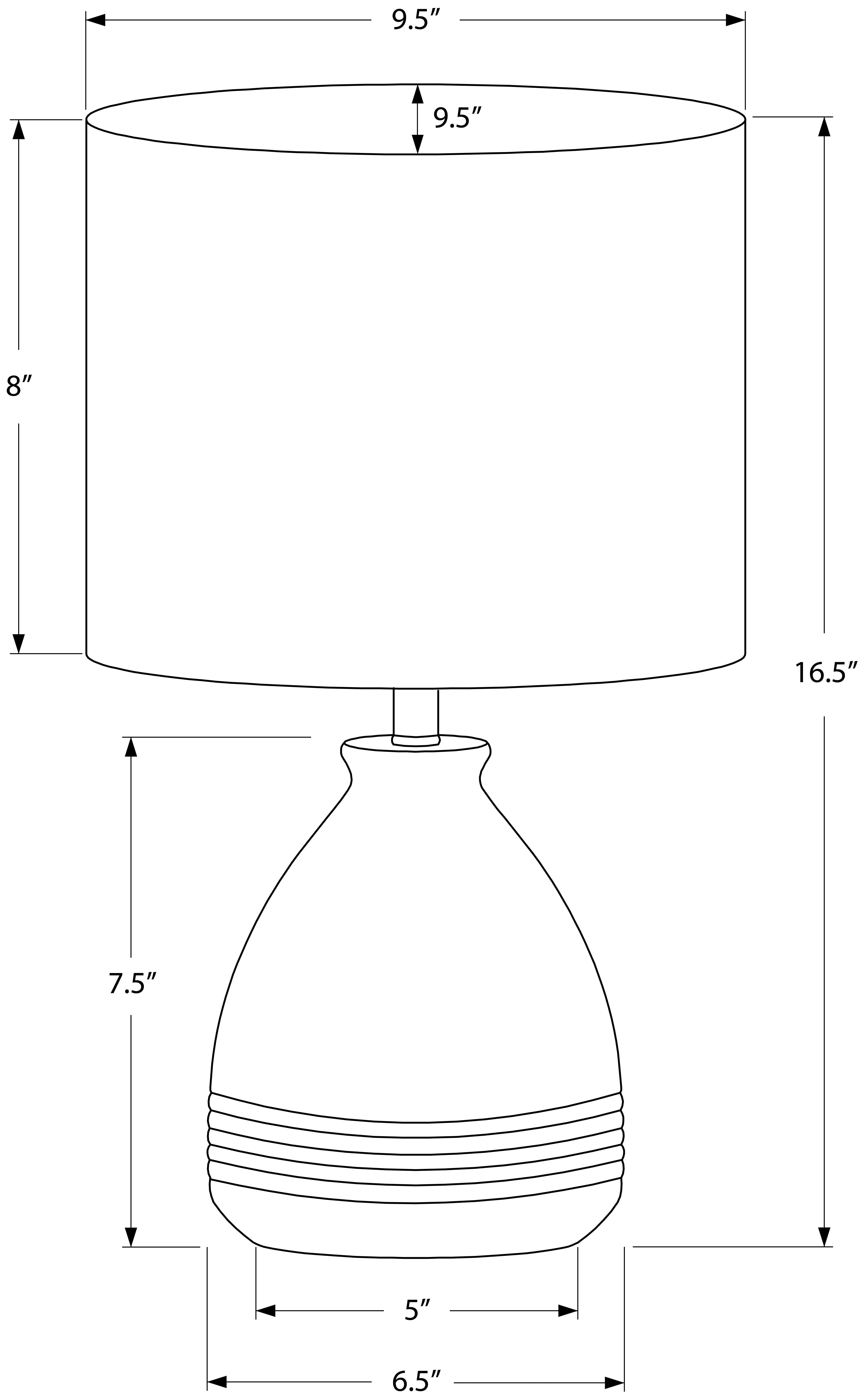 LUMINAIRE - 17"H LAMPE DE TABLE CREME CERAMIQUE / IVOIRE – I 9741.