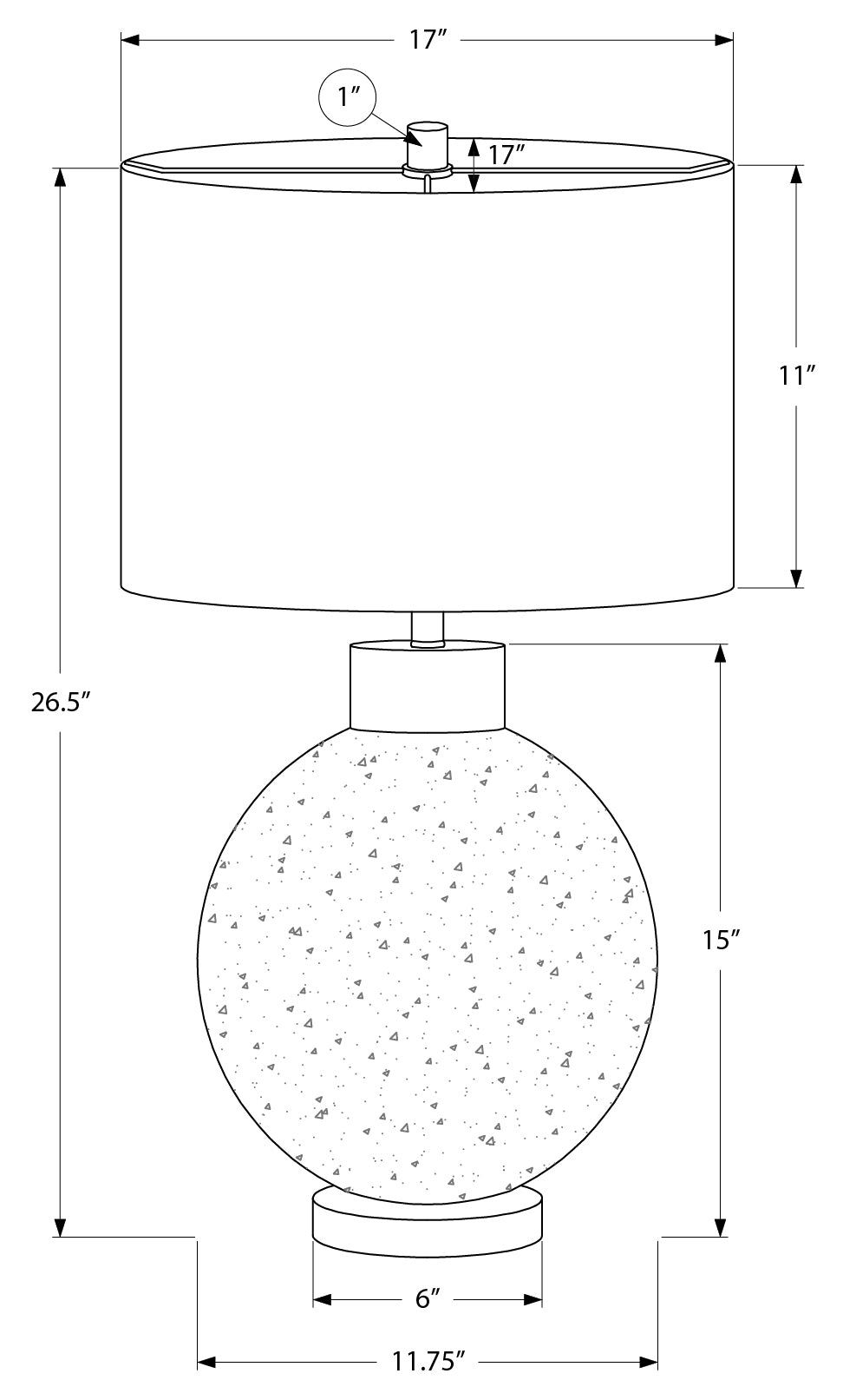 LUMINAIRE - 27"H LAMPE DE TABLE BEIGE RESINE / IVOIRE – I 9929