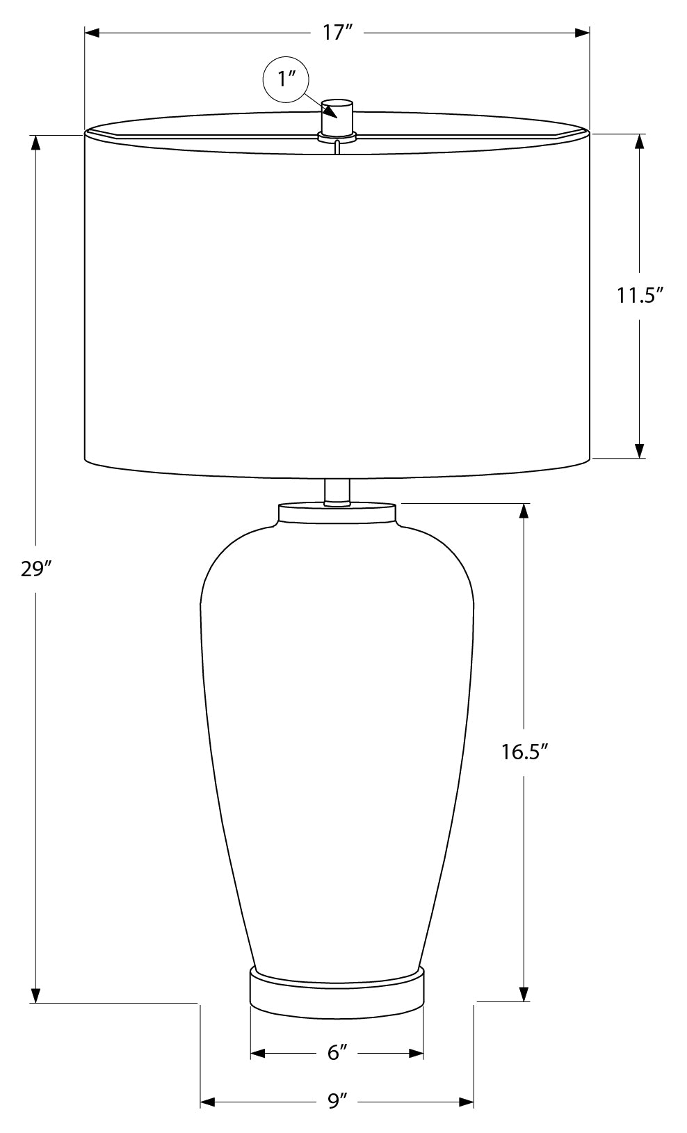 LUMINAIRE - 29"H LAMPE DE TABLE VERT CERAMIQUE / IVOIRE – I 9946