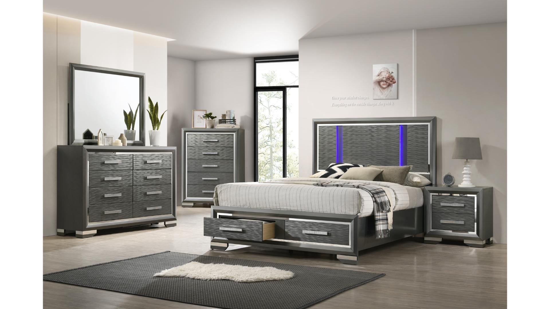 Image of juliette bedroom set 8pcs.