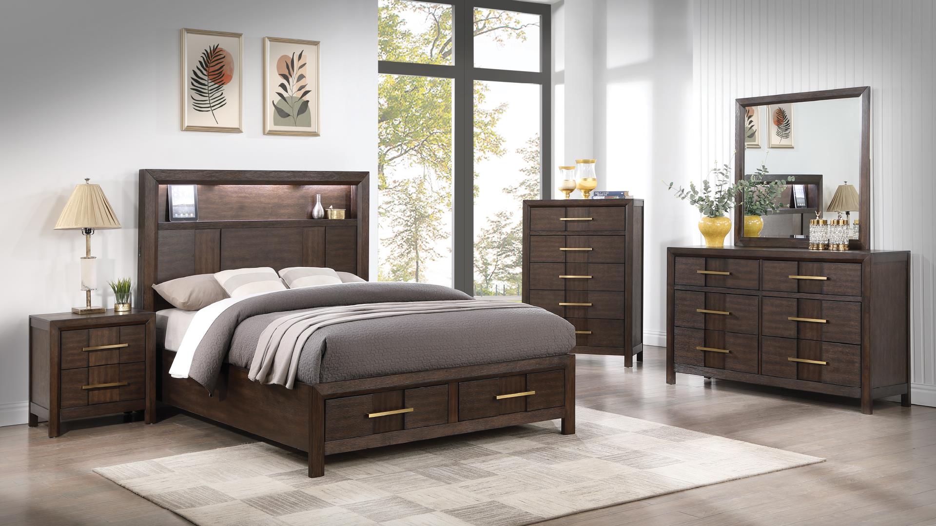 Image of kenzo bedroom set 8pcs.