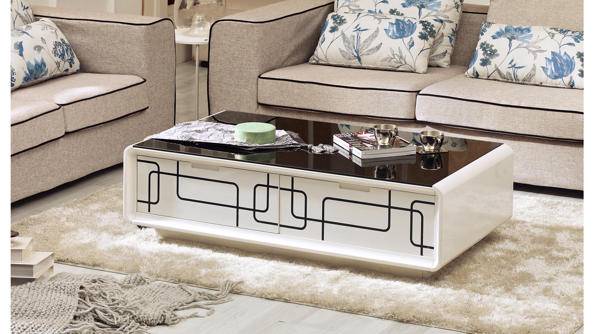 Image of coffee table laurel with drawers.