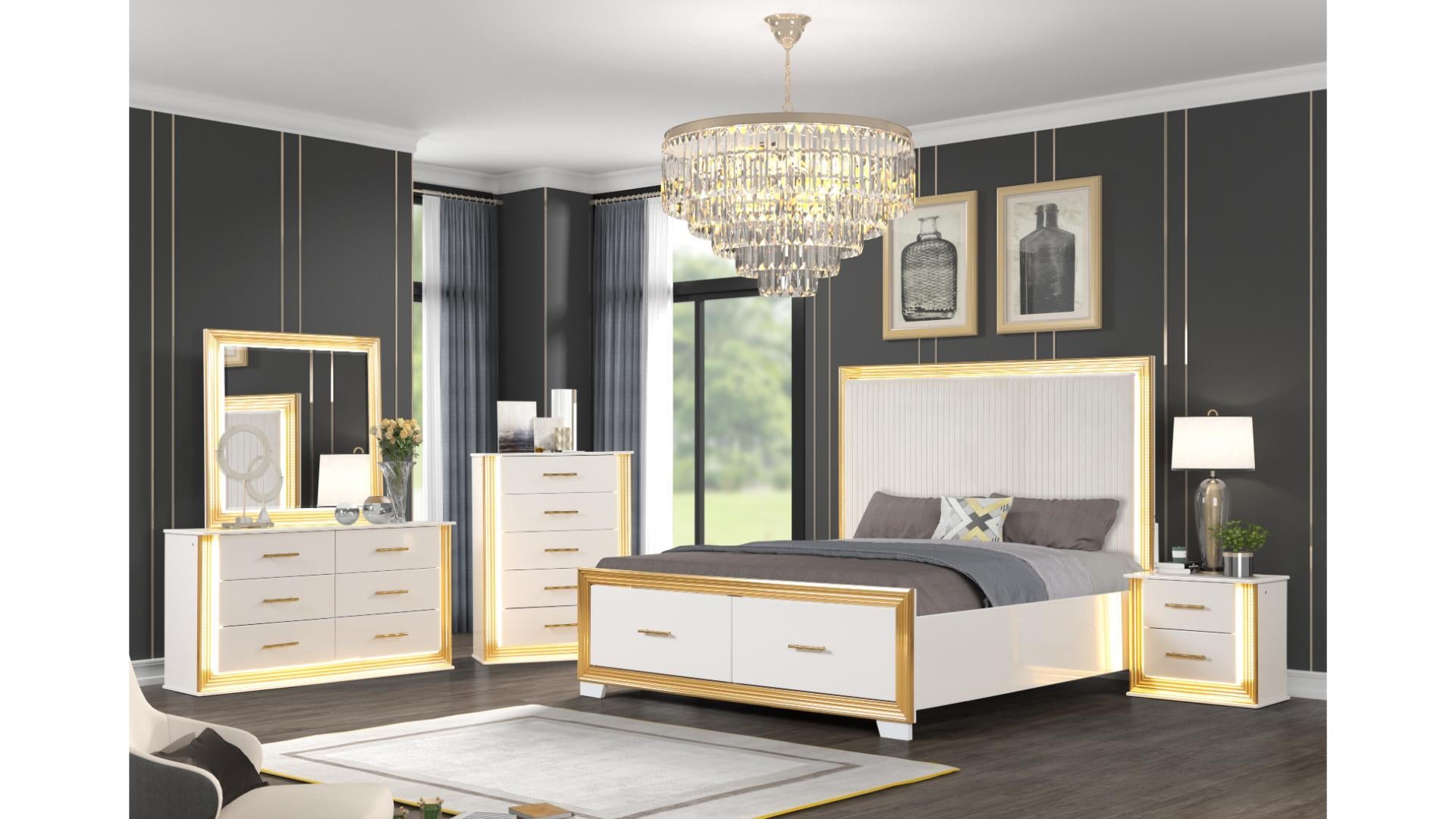 Image of obsession bedroom set 8pcs.