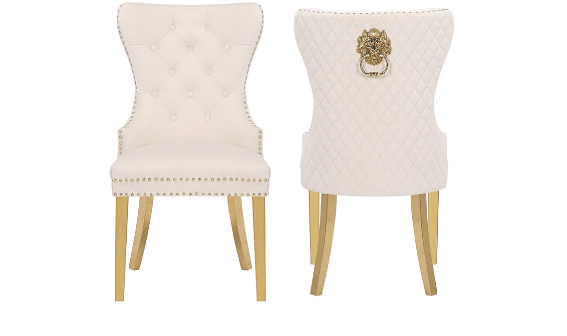 Image of dining chair - simba velvet - 2pcs.
