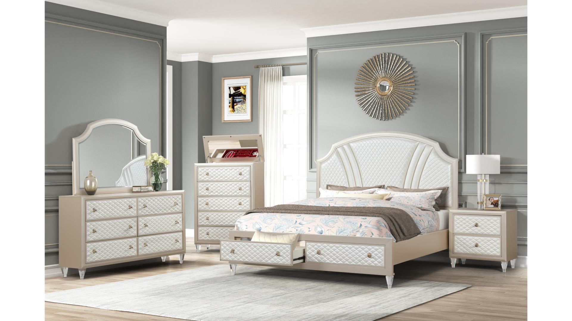 Image of tiffany bedroom set 8pcs.