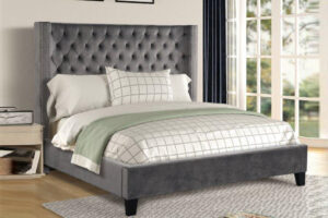 Image of allen bed velvet.