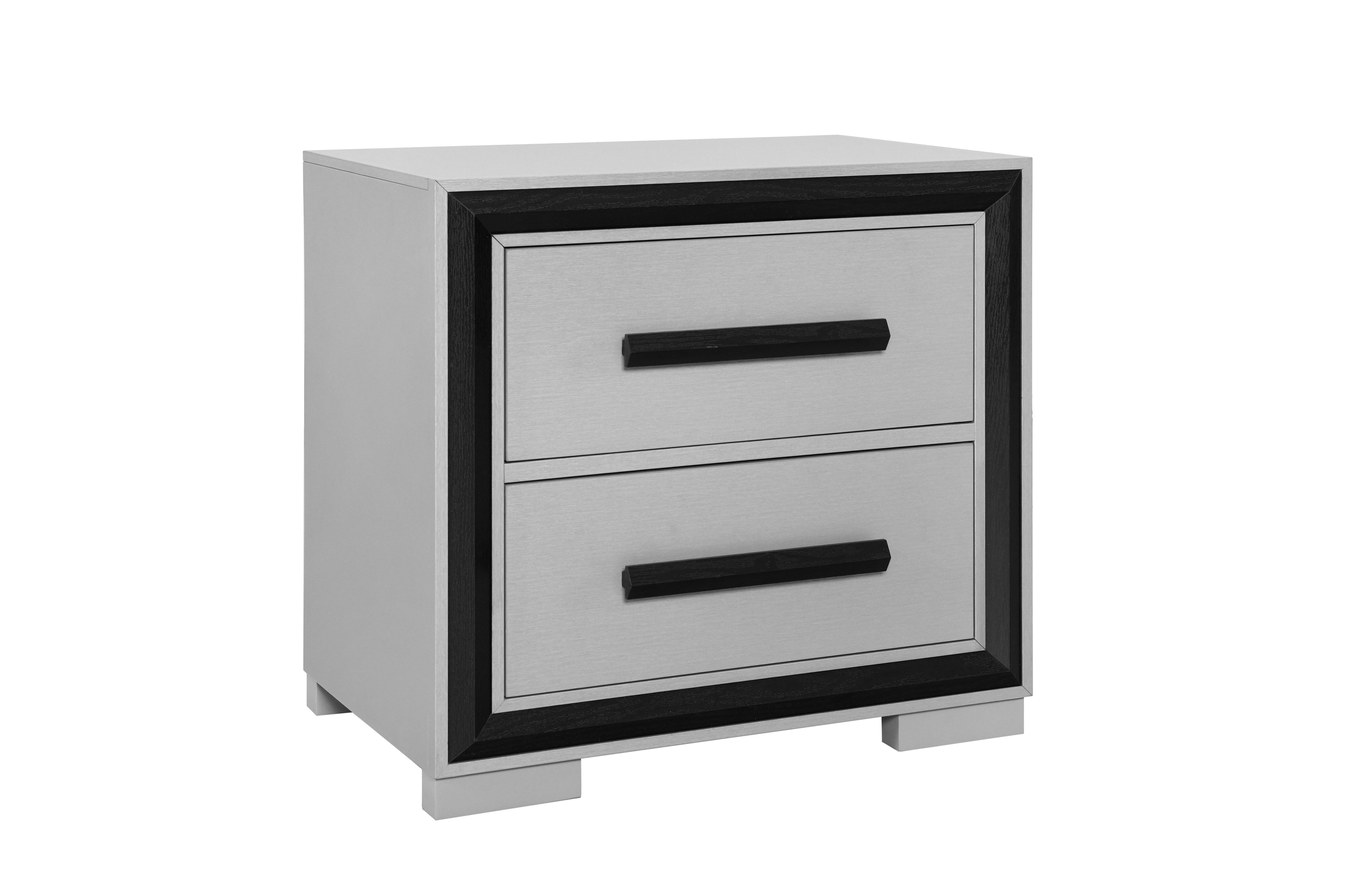 Amelia Black Upholstered Bedroom Set with LED Headboard – Amelia-Black