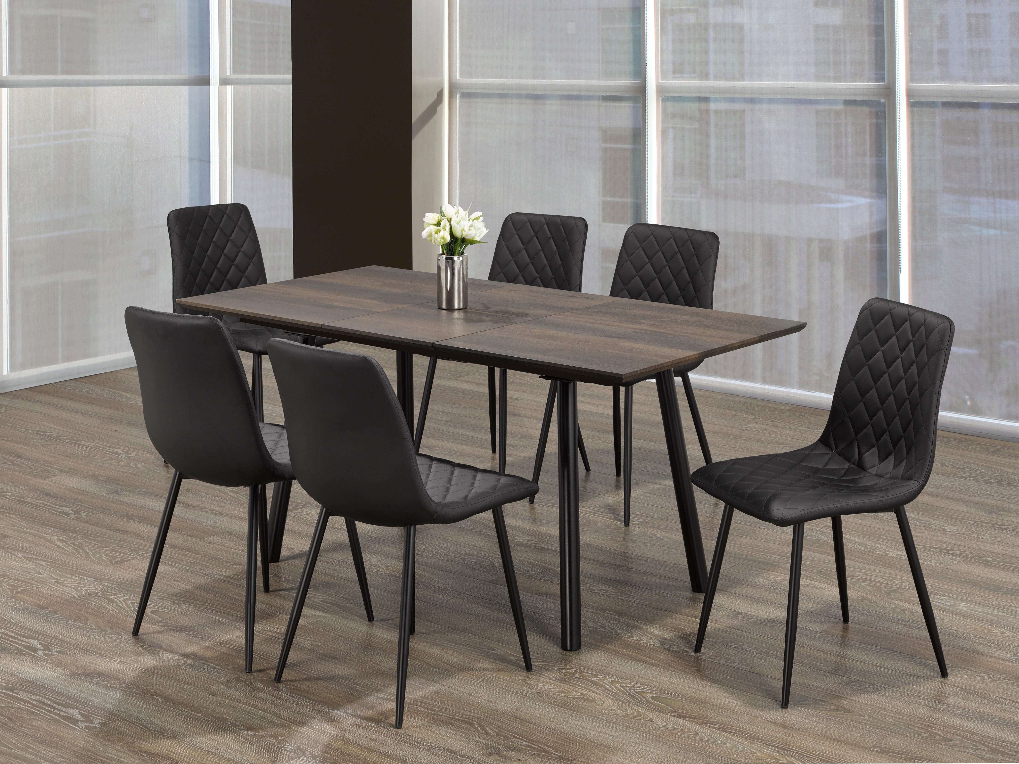 Image of t-1814 c-1710 7pc dinette set.