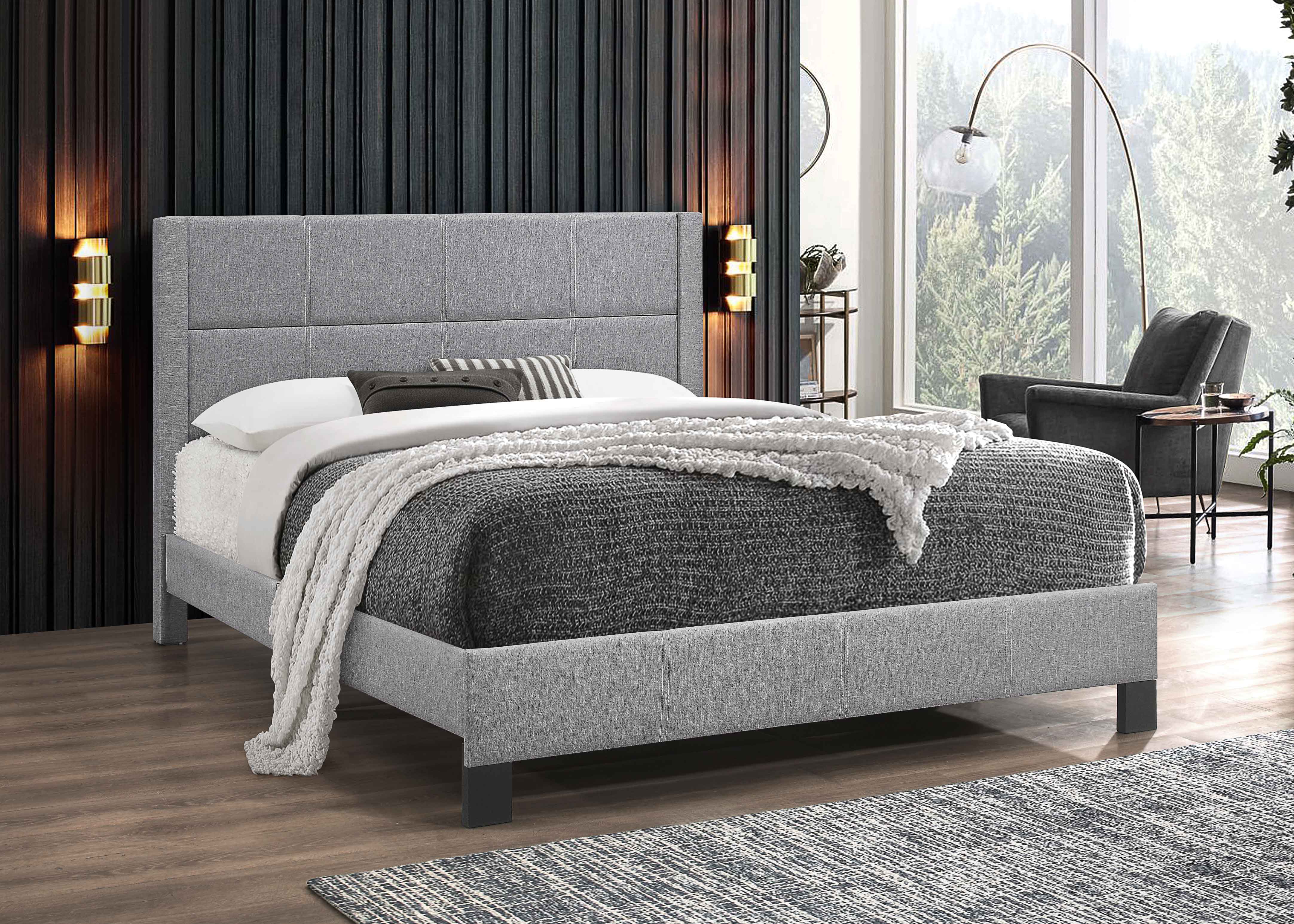 Image of if-5354 - single or double or queen bed - platform bed includes mattress support.