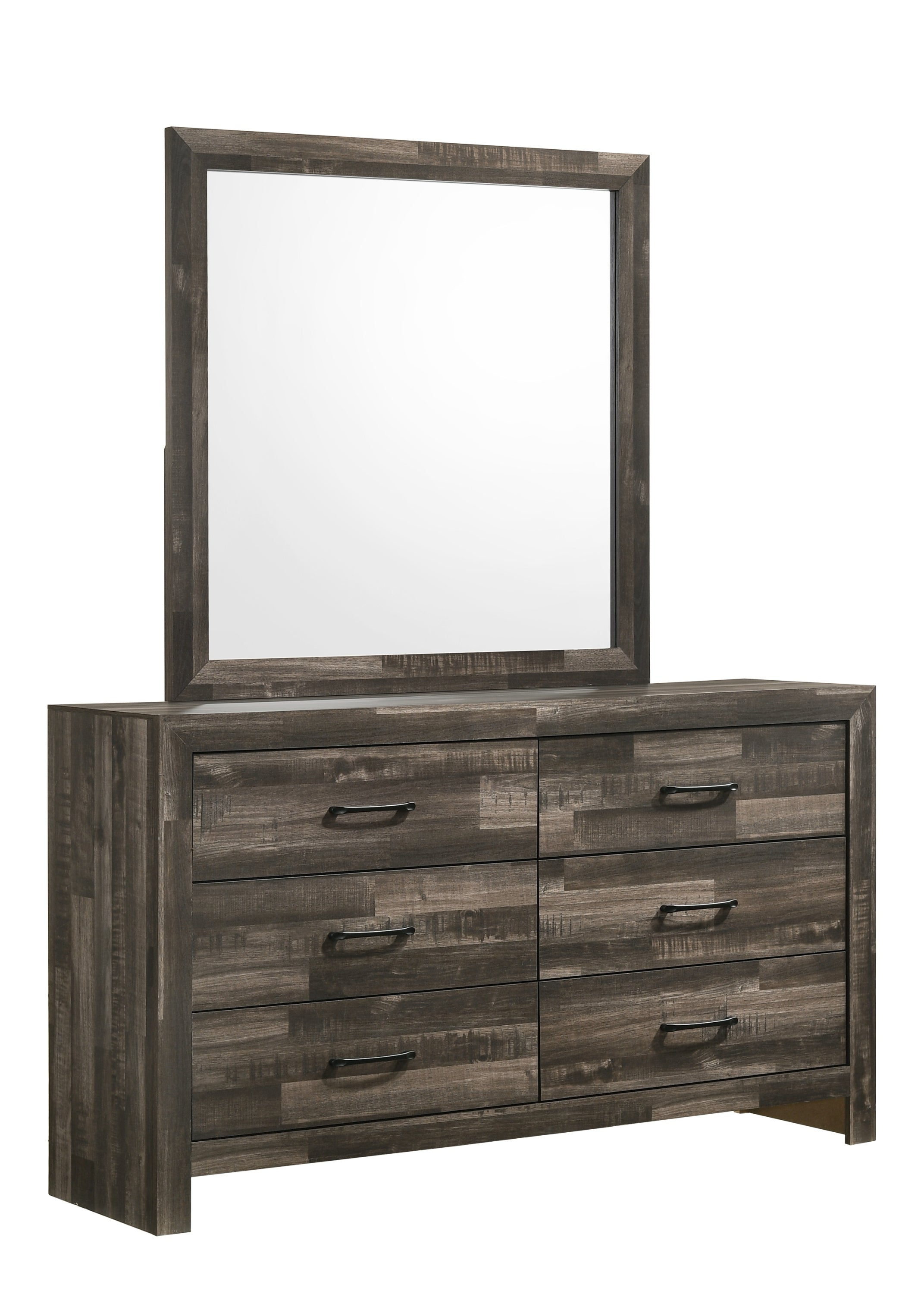 Features 6 Pull-Out Drawers Dresser & Mirror Set – Athens D/M