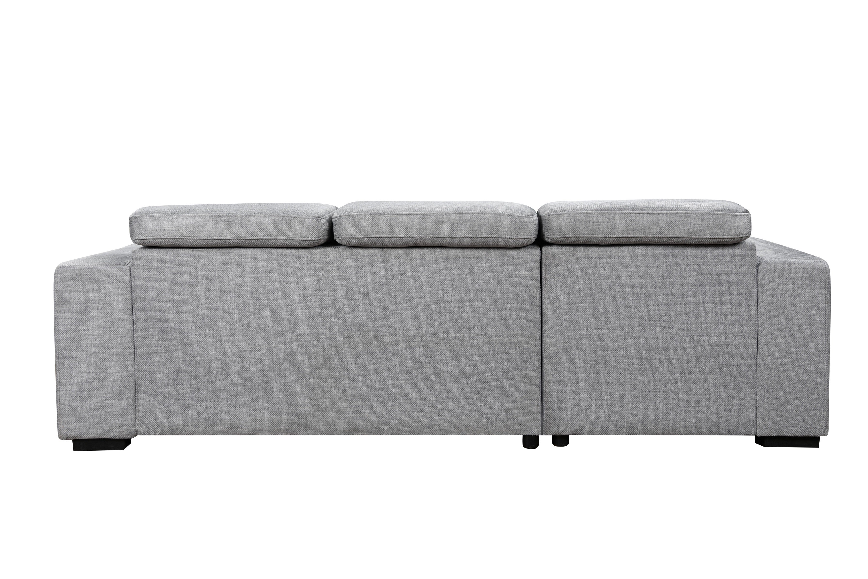 Light Grey Tufted U-Shape Sectional Sofa with Storage – IF-9080 LHF