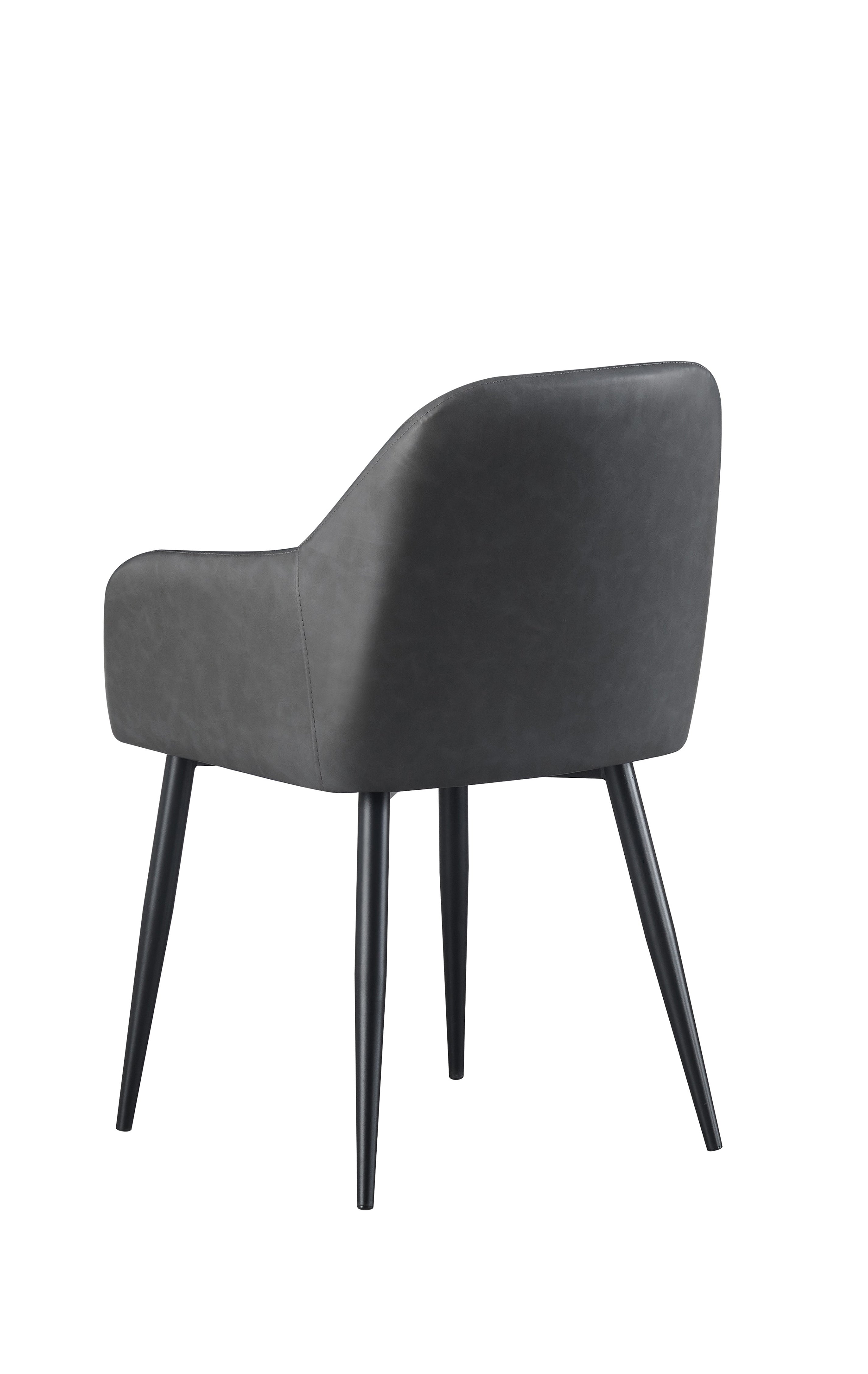 Upholstered in Soft Grey PU Chair – C-1416
