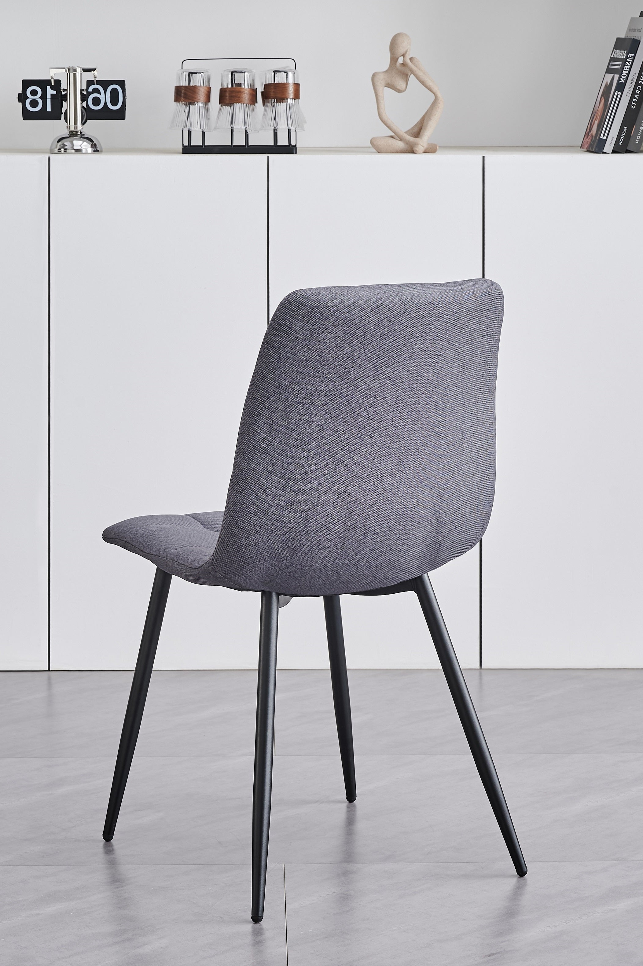Black Steel Legs Chair – C-1593