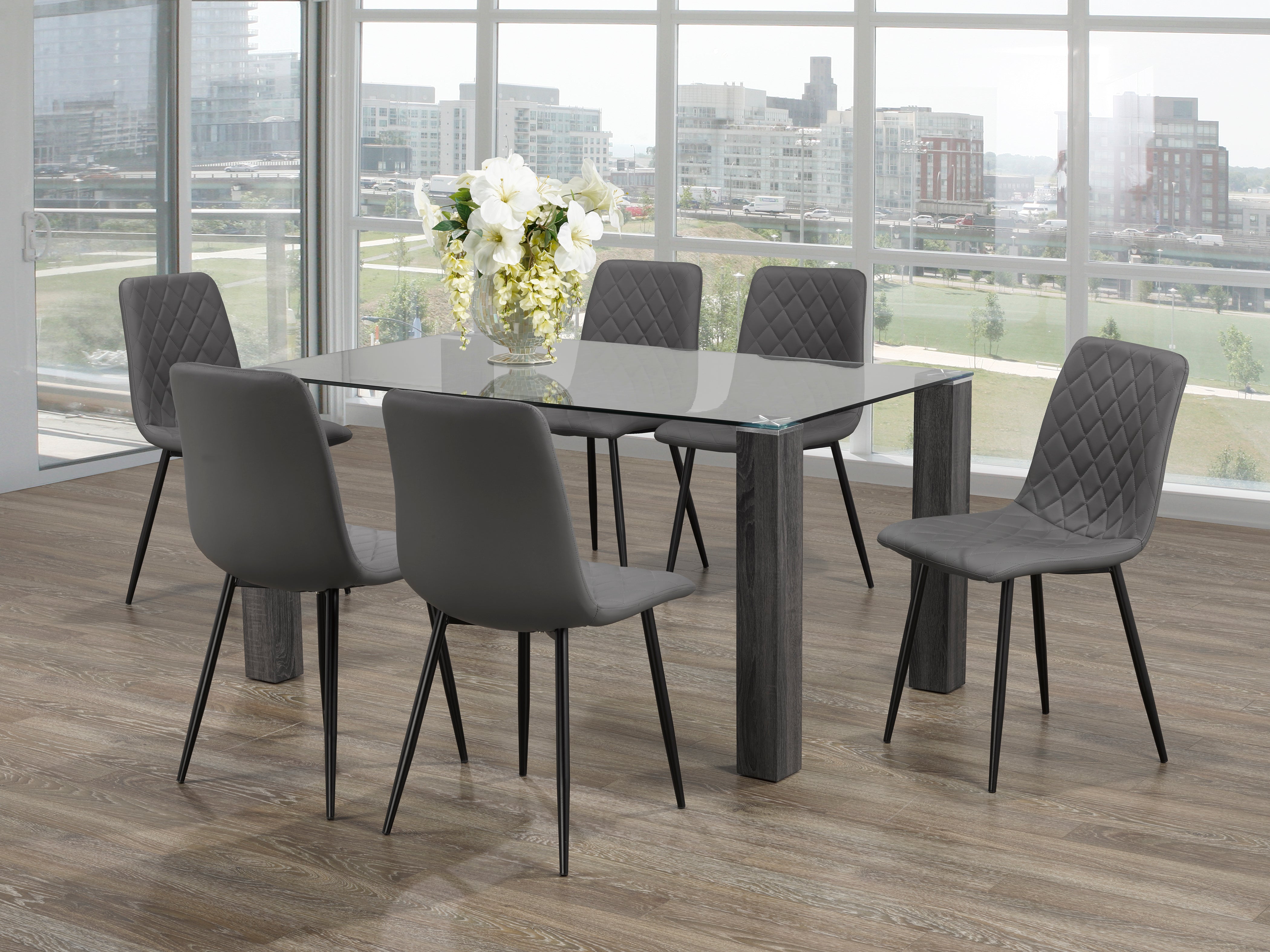 Image of t-1449 c-1712 7pc dinette set.