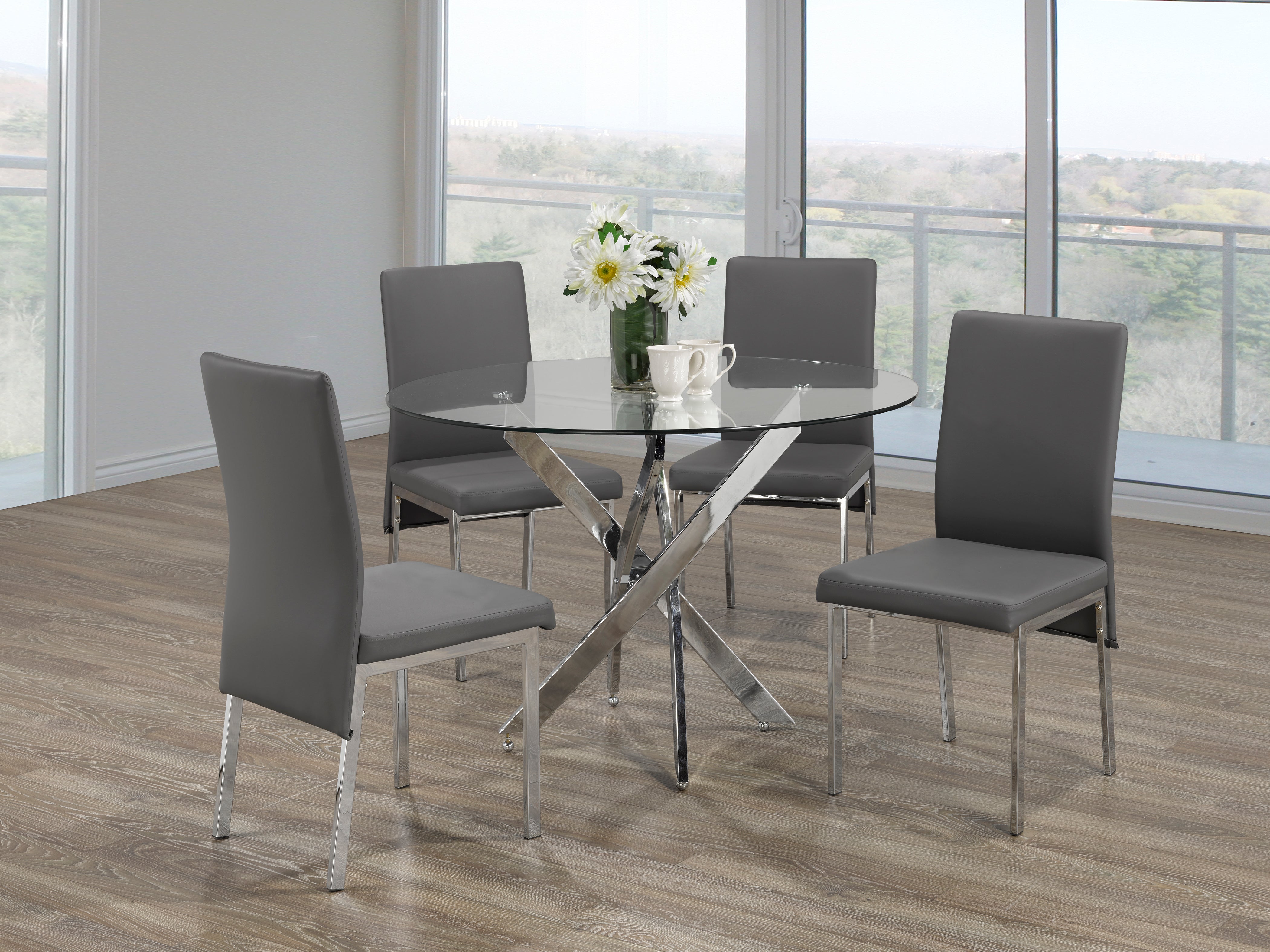 Image of t-1447 c-5065 5pc dinette set.