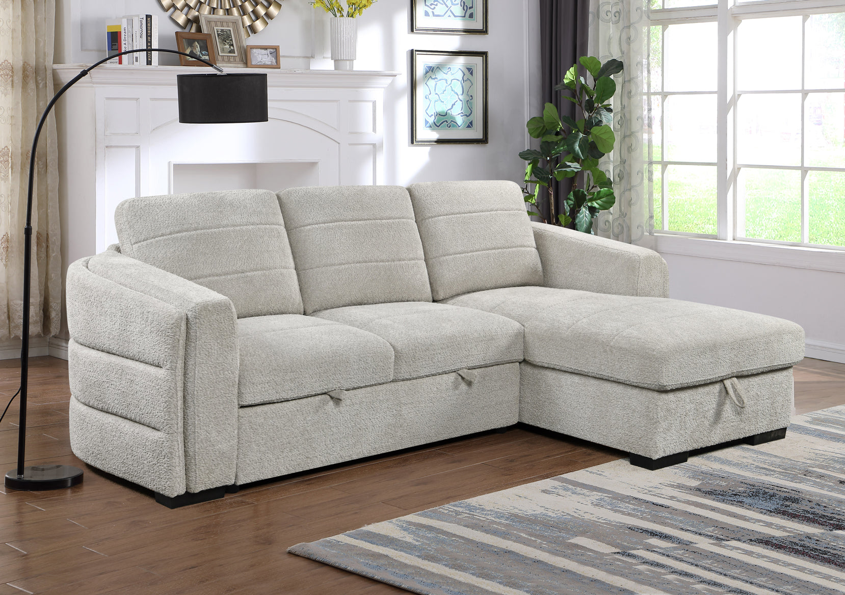 Seat height: 19.5" Sofa Sectional – IF-9086 RHF