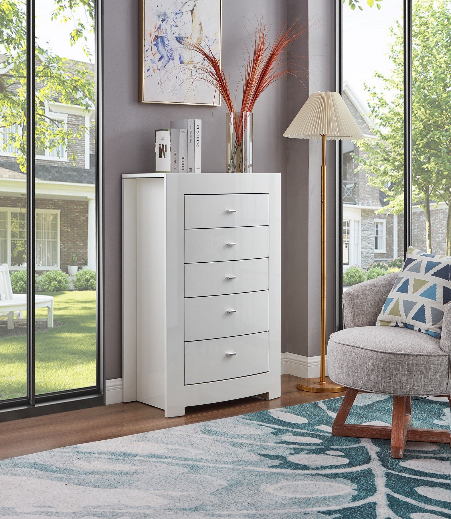 Barcelona White Bedroom Set with LED Headboard – Barcelona