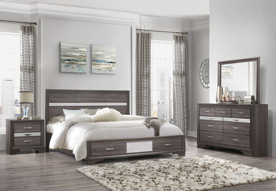 Seville 'Harper' Grey Wood Bedroom Set – Seville 'Harper'