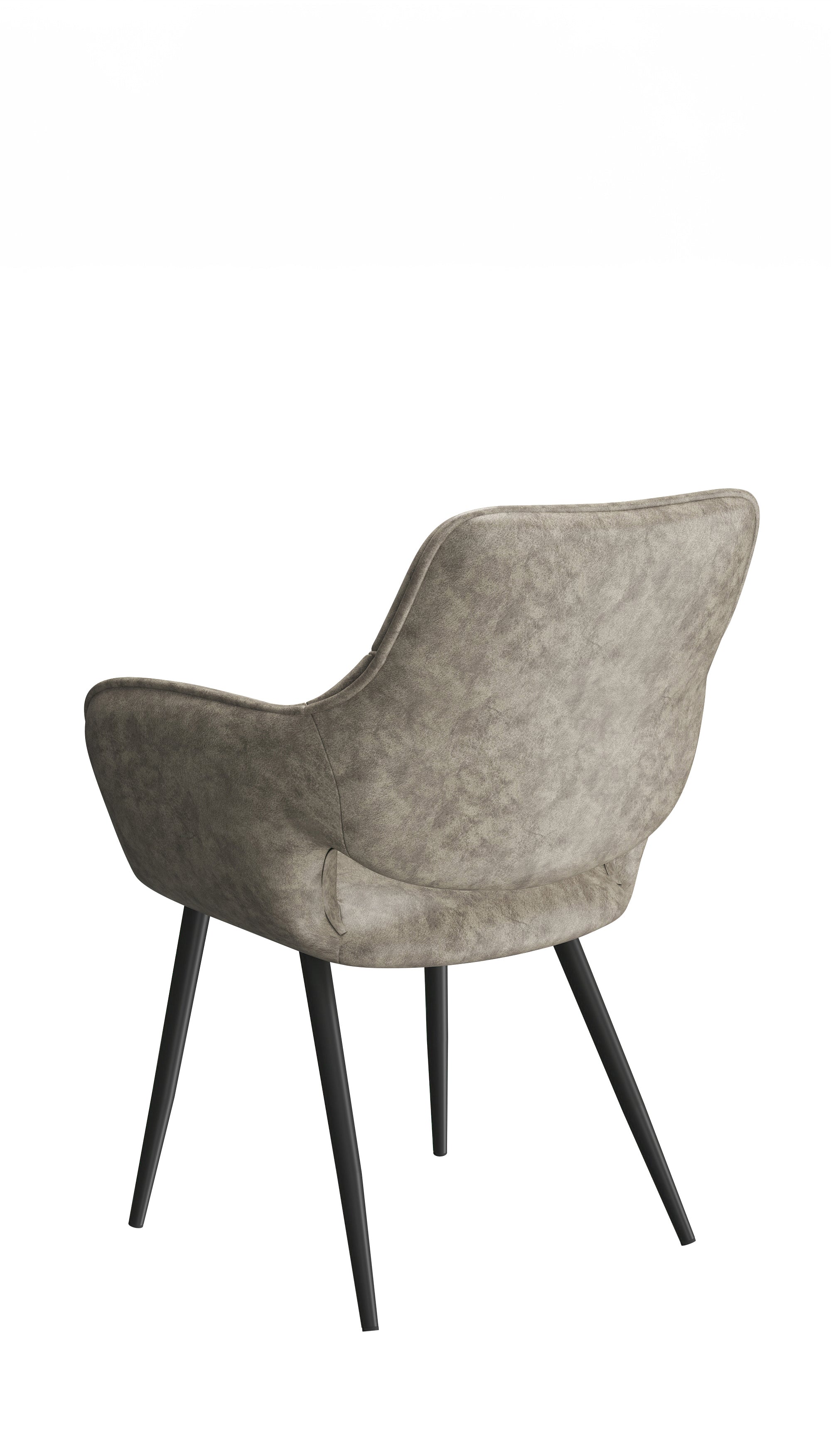 Sintered Stone Chanel Marble Top With X-Shape Black Steel Base Dinette Set – T-1545 C-1546