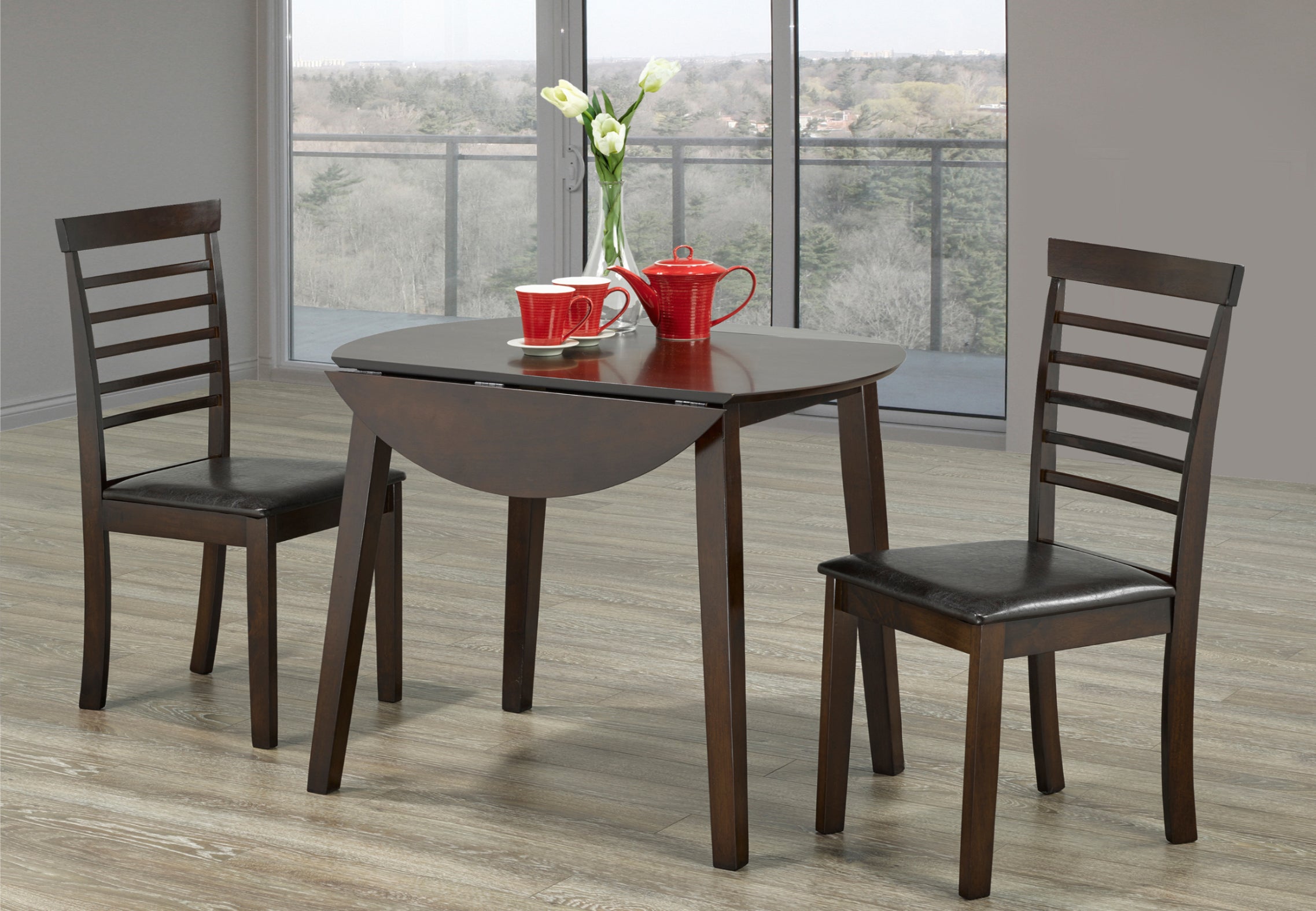 Image of t-toronto c-1011 3pc dinette set.