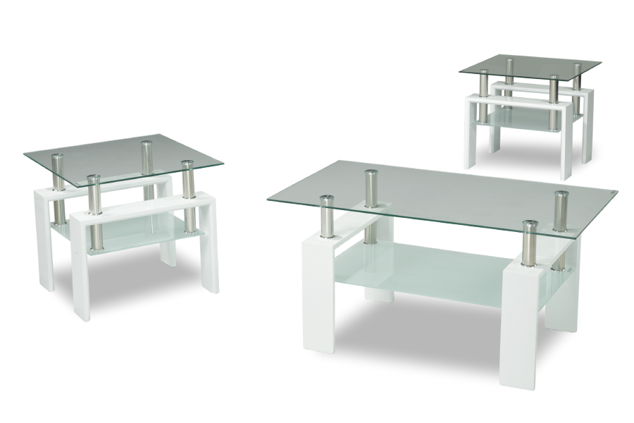 Frosted Bottom Glass Coffee / Side Table – IF-2013