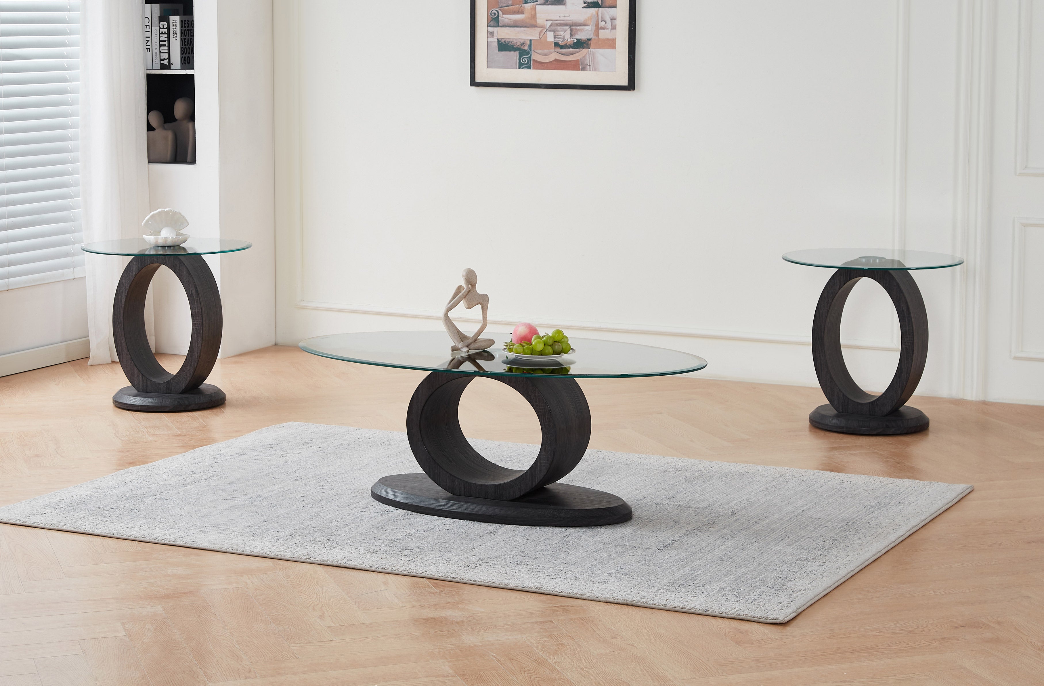 Charcoal Grey wood finish Coffee / Side Table – IF-2656
