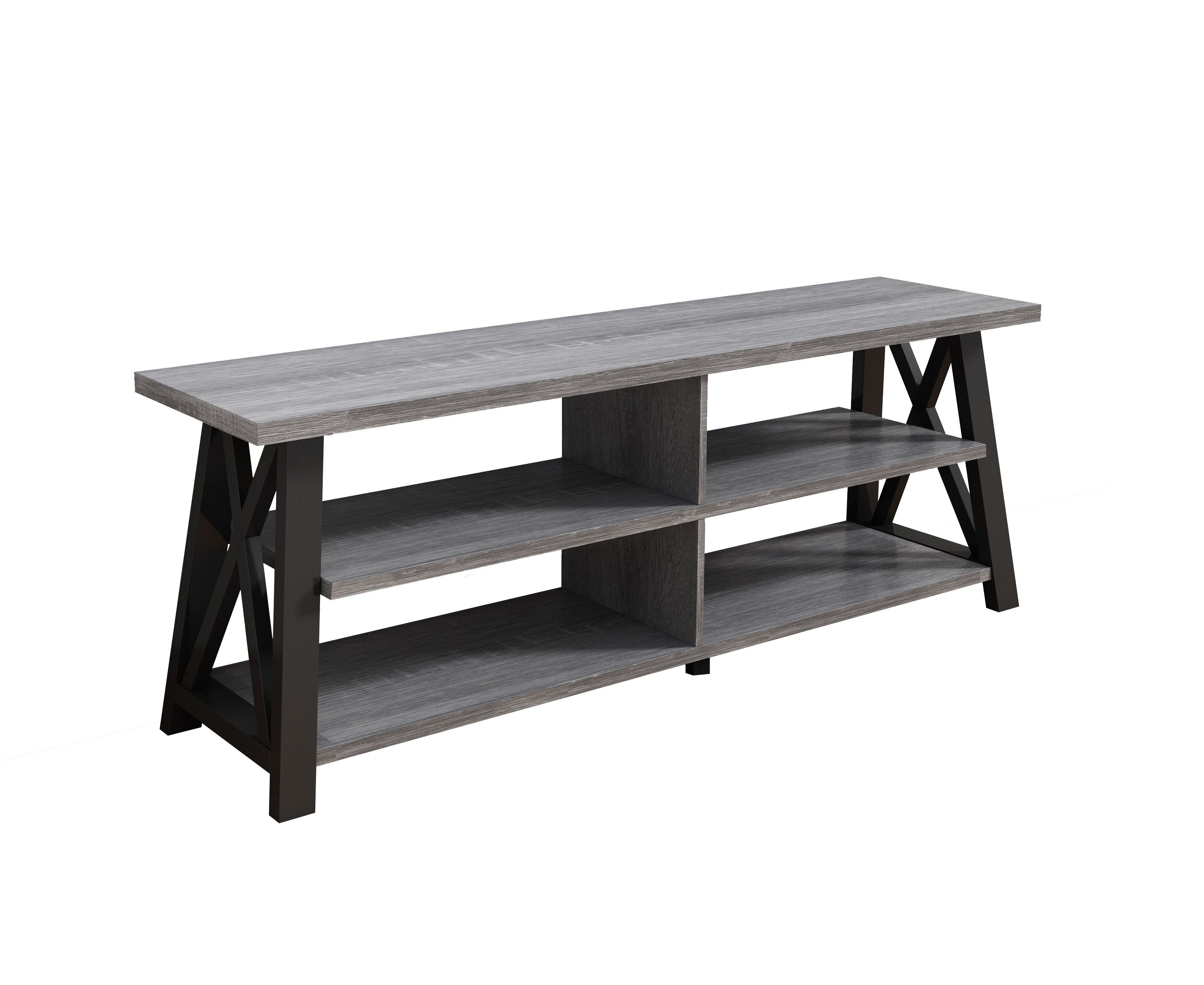 Three open shelves provide ample space for media equipment, décor, or books TV Stand – IF-5010-71...
