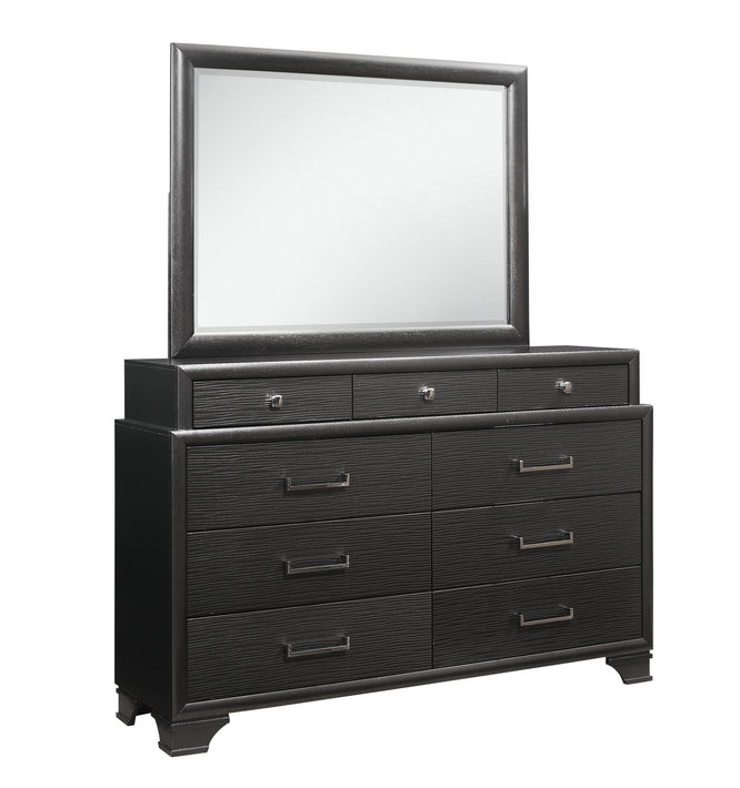 Ava 'Jordyn' Grey Storage Bedroom Set with LED Lighting – Ava - Jordyn (Grey)