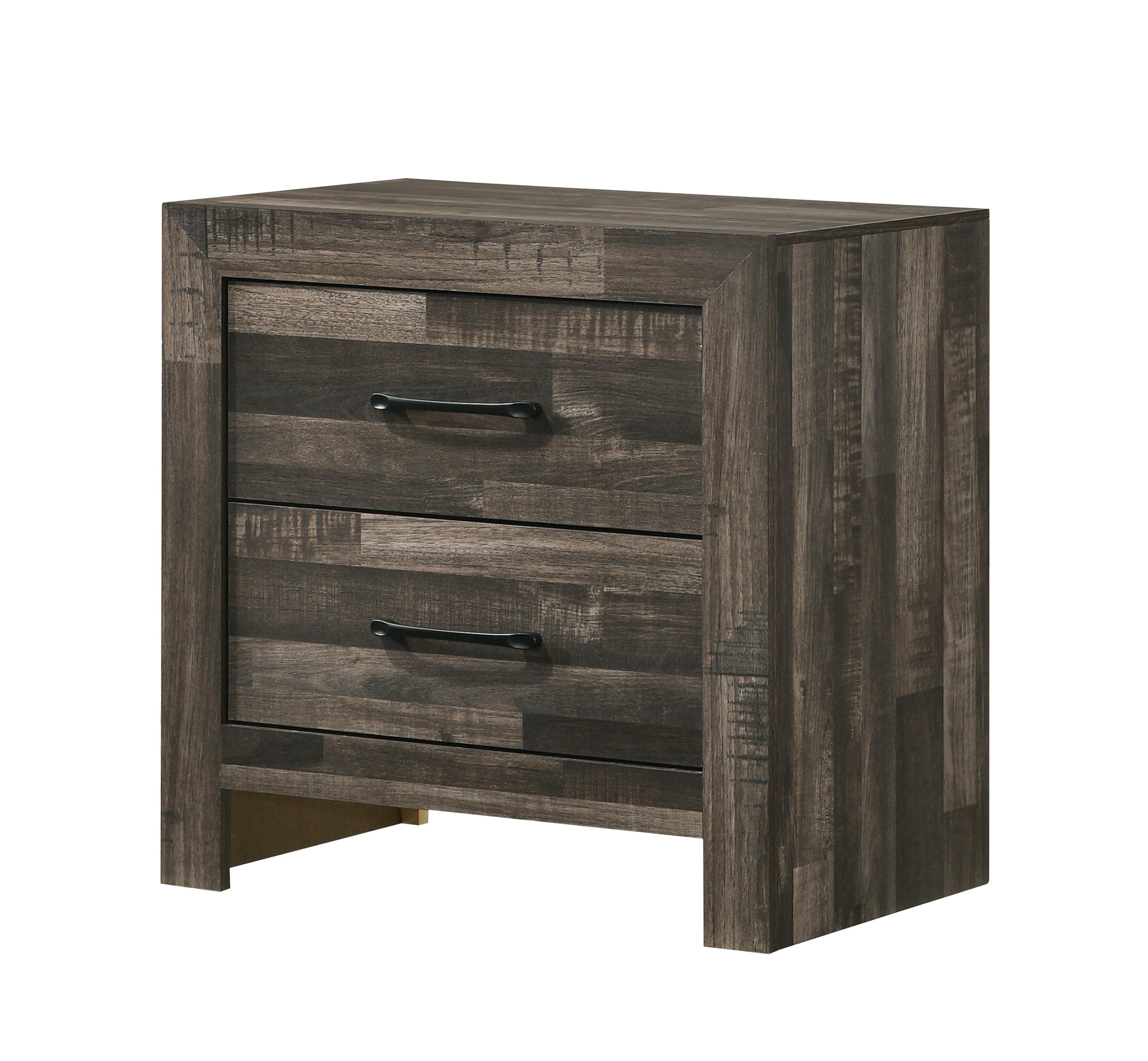 Athens Grey Wood Bedroom Set with LED Accent Headboard – Athens