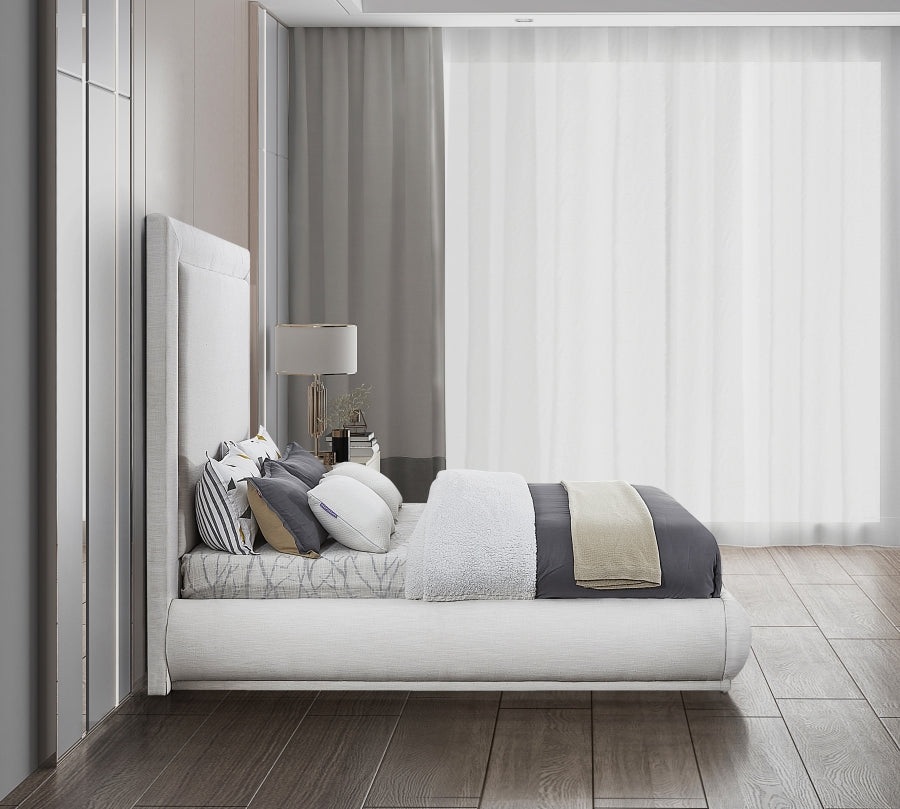 Creme Linen Fabric Bed – IF-5200