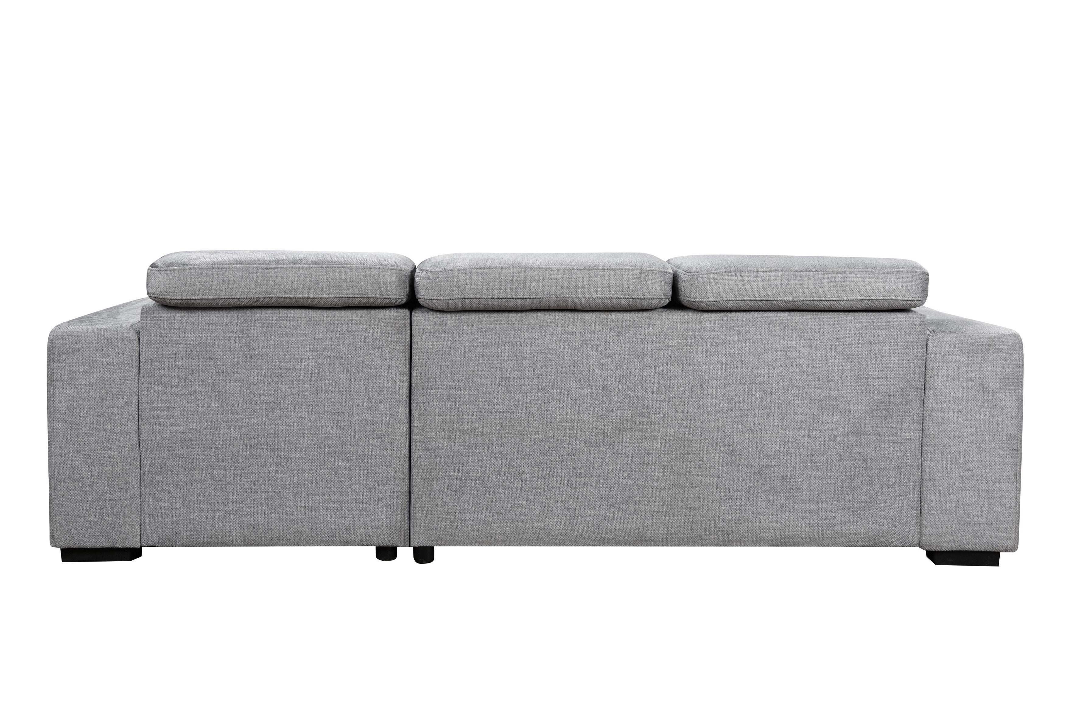 Light Grey Tufted U-Shape Sectional Sofa with Storage – IF-9081 RHF