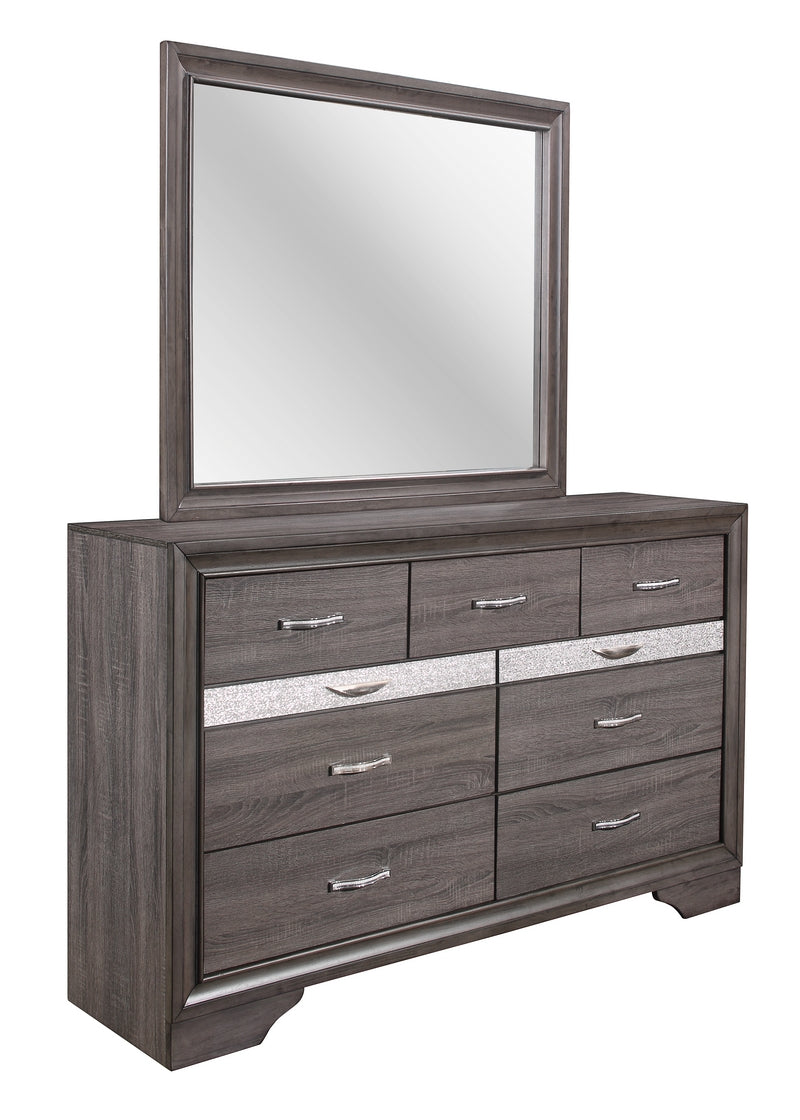 Features 9 Pull-Out Drawers Dresser & Mirror Set – Seville 'Harper' D/M