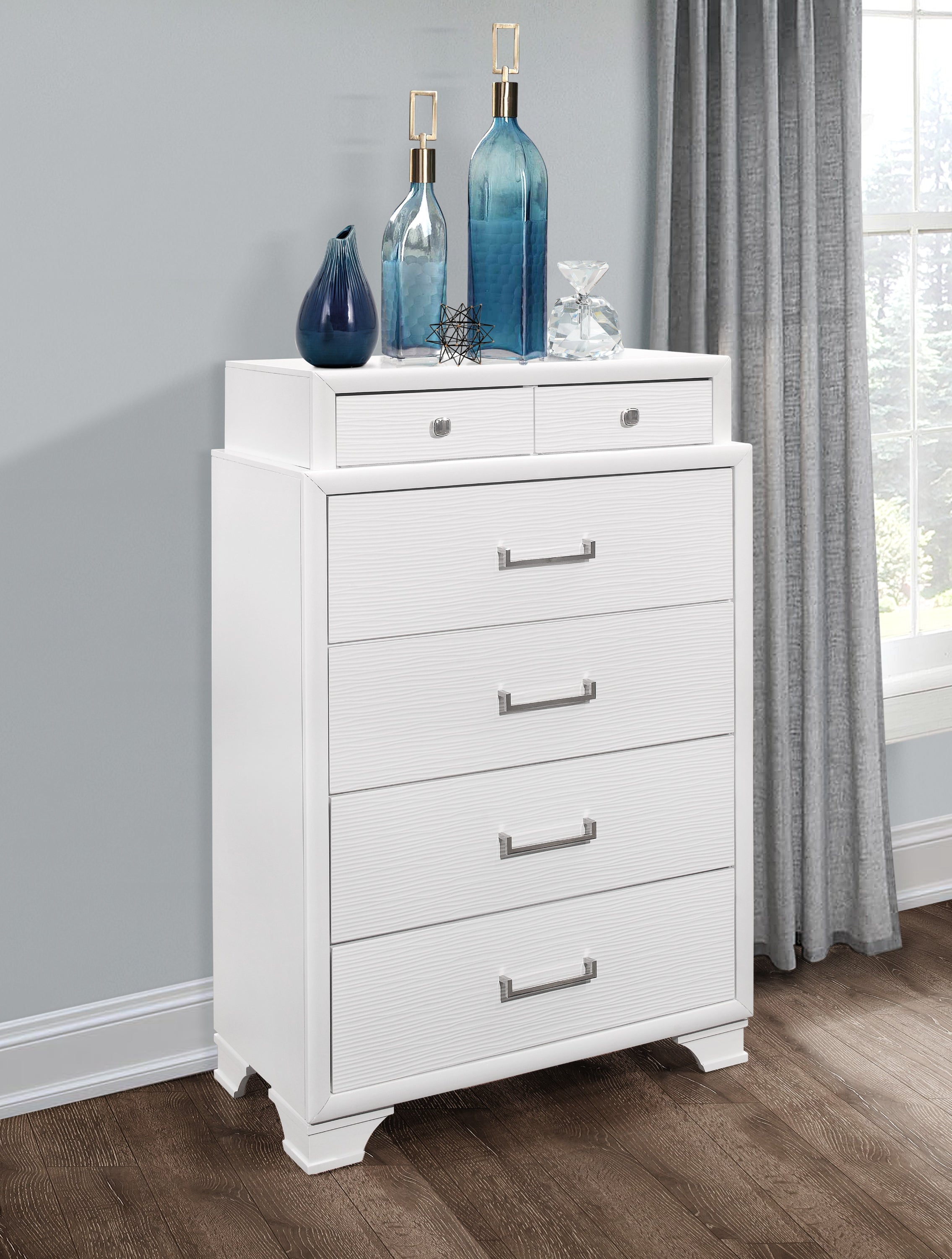 Jordyn White Bookcase Headboard Bedroom Set with Storage – Jordyn (White)