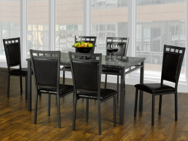 Image of t-1240 c-1241 7pc dinette set.