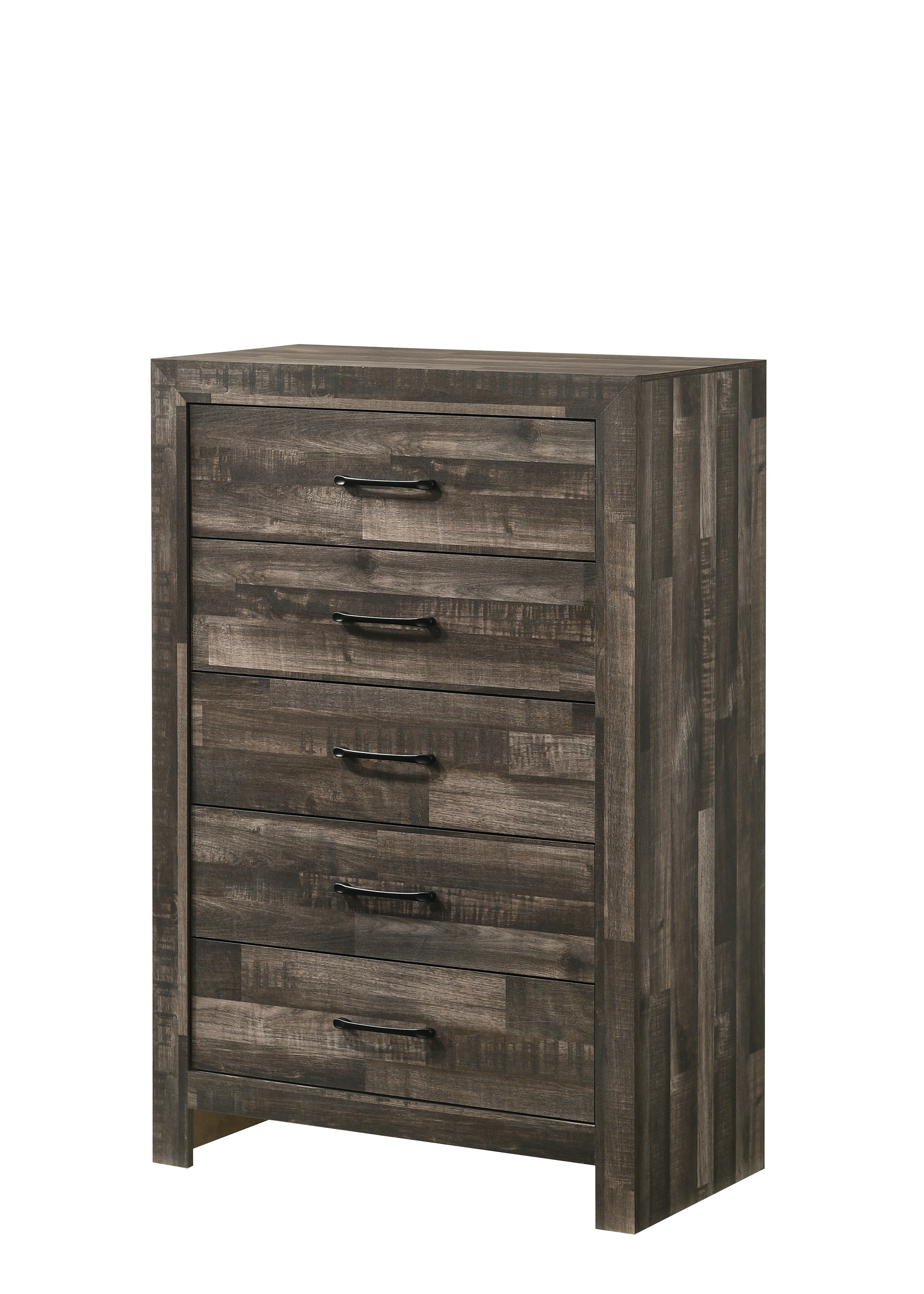 Athens Grey Wood Bedroom Set with LED Accent Headboard – Athens