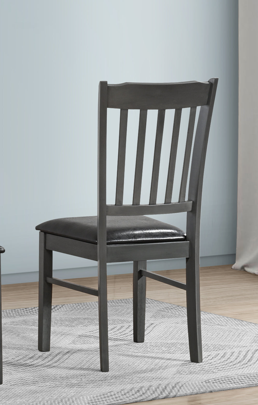 Black PU Upholstered Cushion Seats Dinette Set – T-1030 C-1032