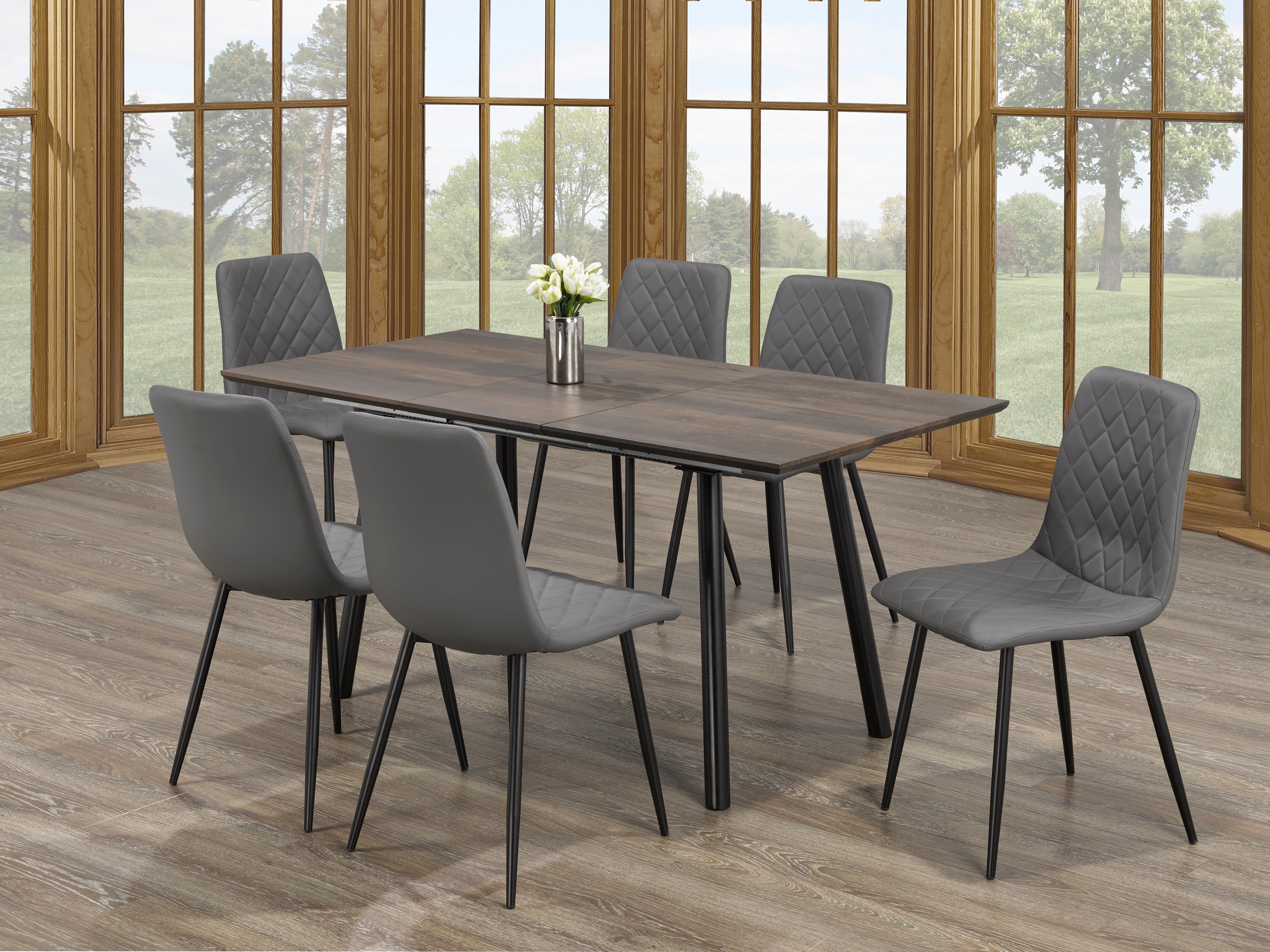 Image of t-1814 c-1712 7pc dinette set.
