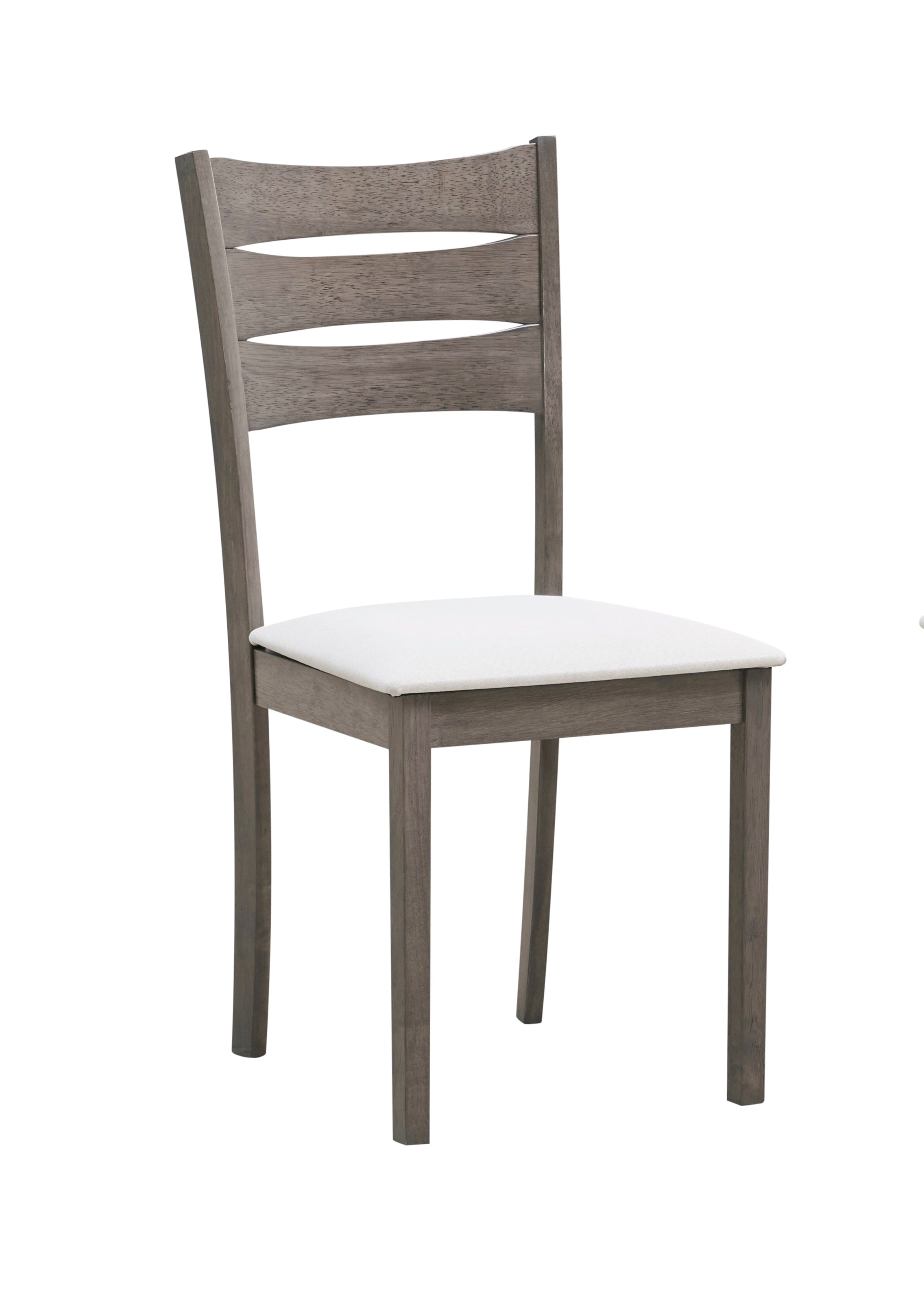 Creme Upholstered Cushion Fabric Seats Dinette Set – T-1051 C-1052