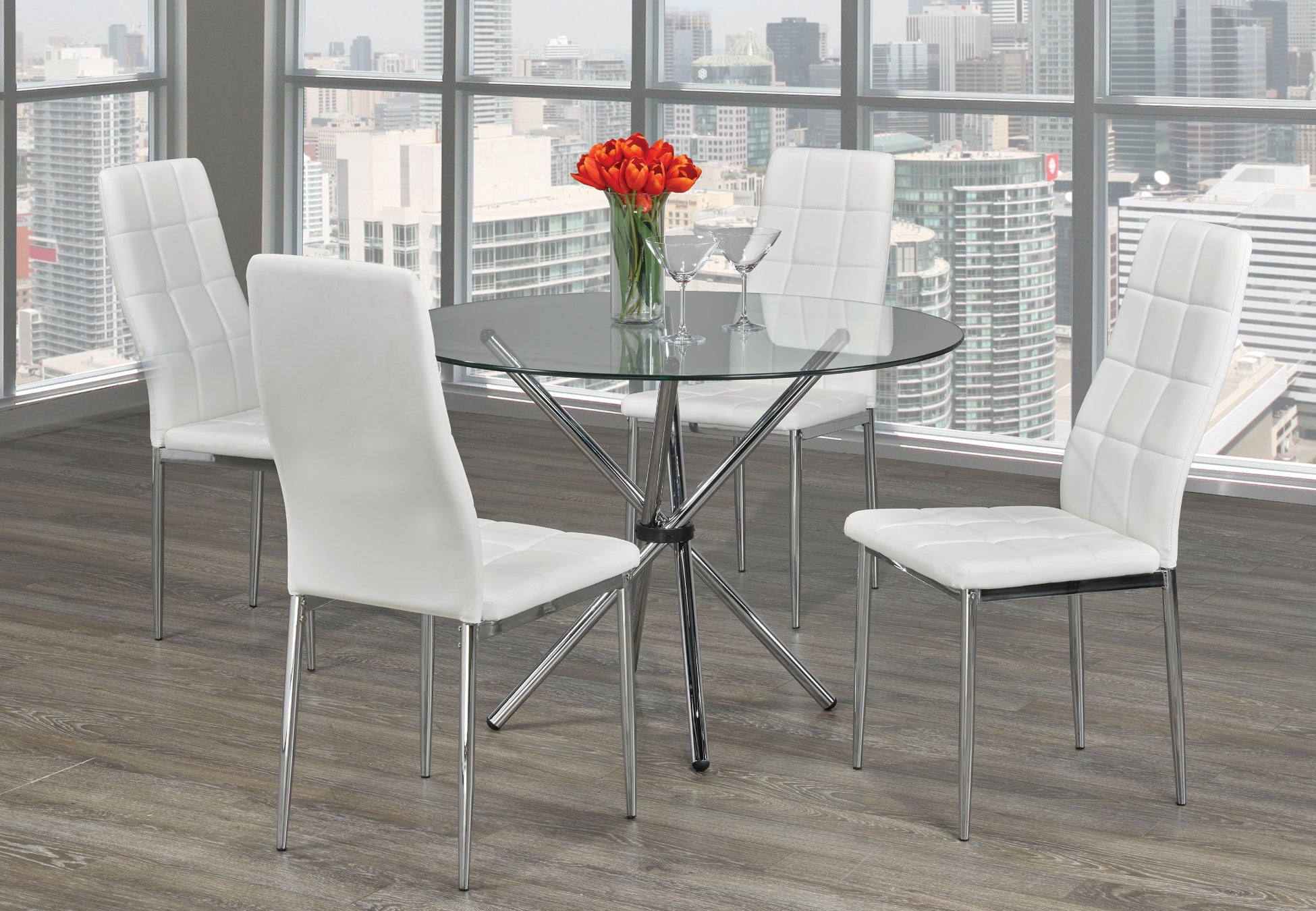 Image of t-1430 c-1771 5pc dinette set.