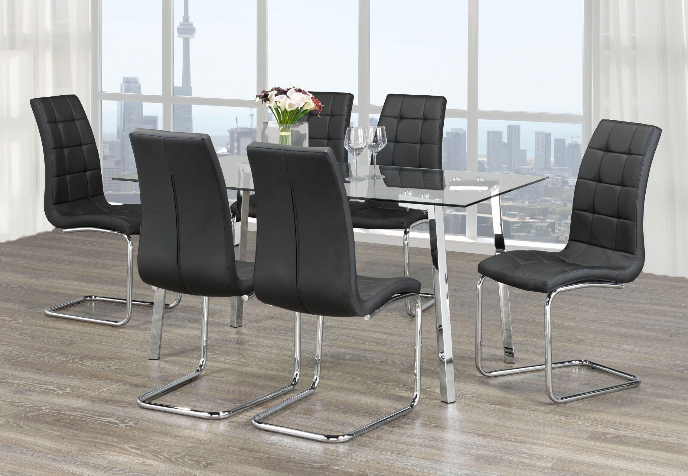 Image of t-5057 c-1750 7pc dinette set.