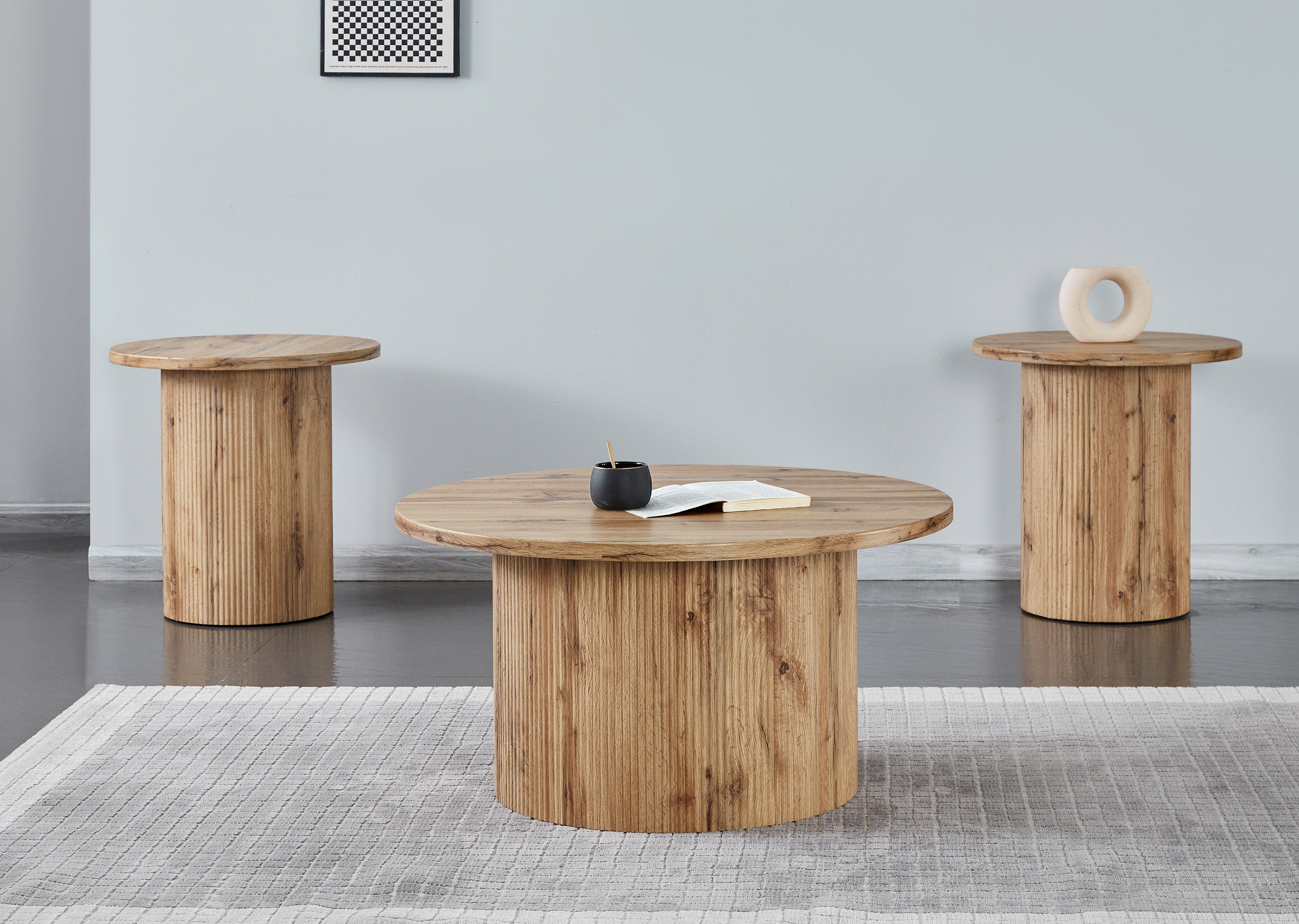 Light Natural Wood Finish Coffee / Side Table – IF-2661