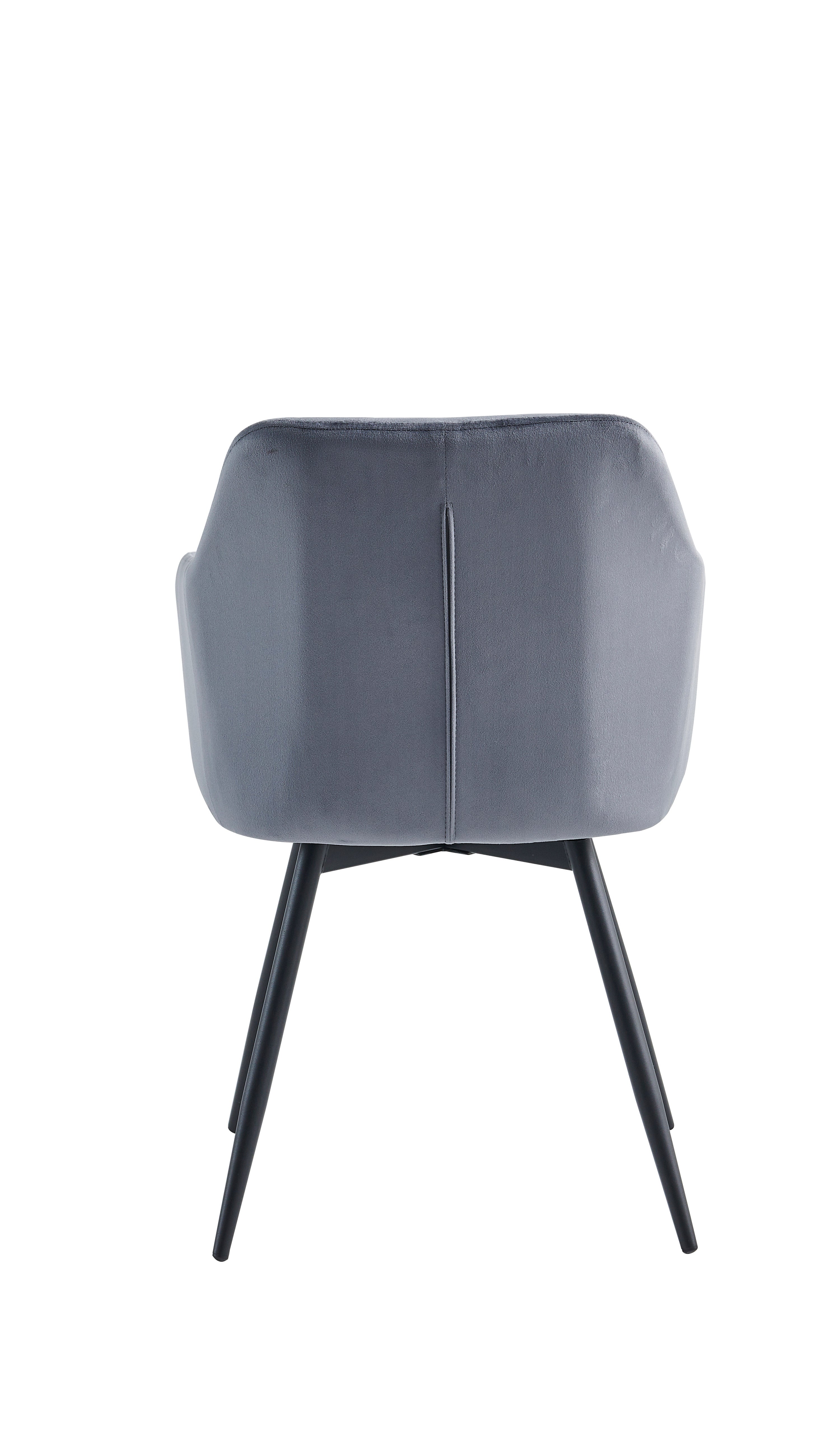 Upholstered in Soft Dark Grey Velvet Dinette Set – T-1550 C-1552