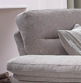 Soft-Touch Warm Greige (Grey/Beige) performance fabric Sofa – IF-8026