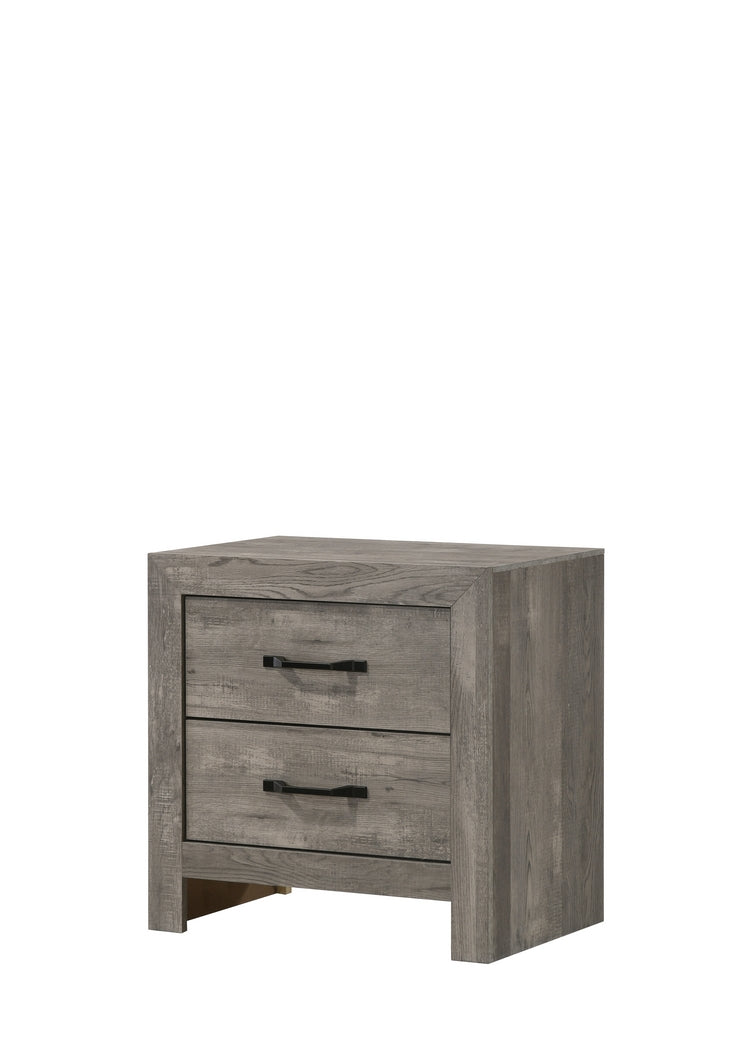 Charlotte Rustic Grey Wood Bedroom Set – Charlotte